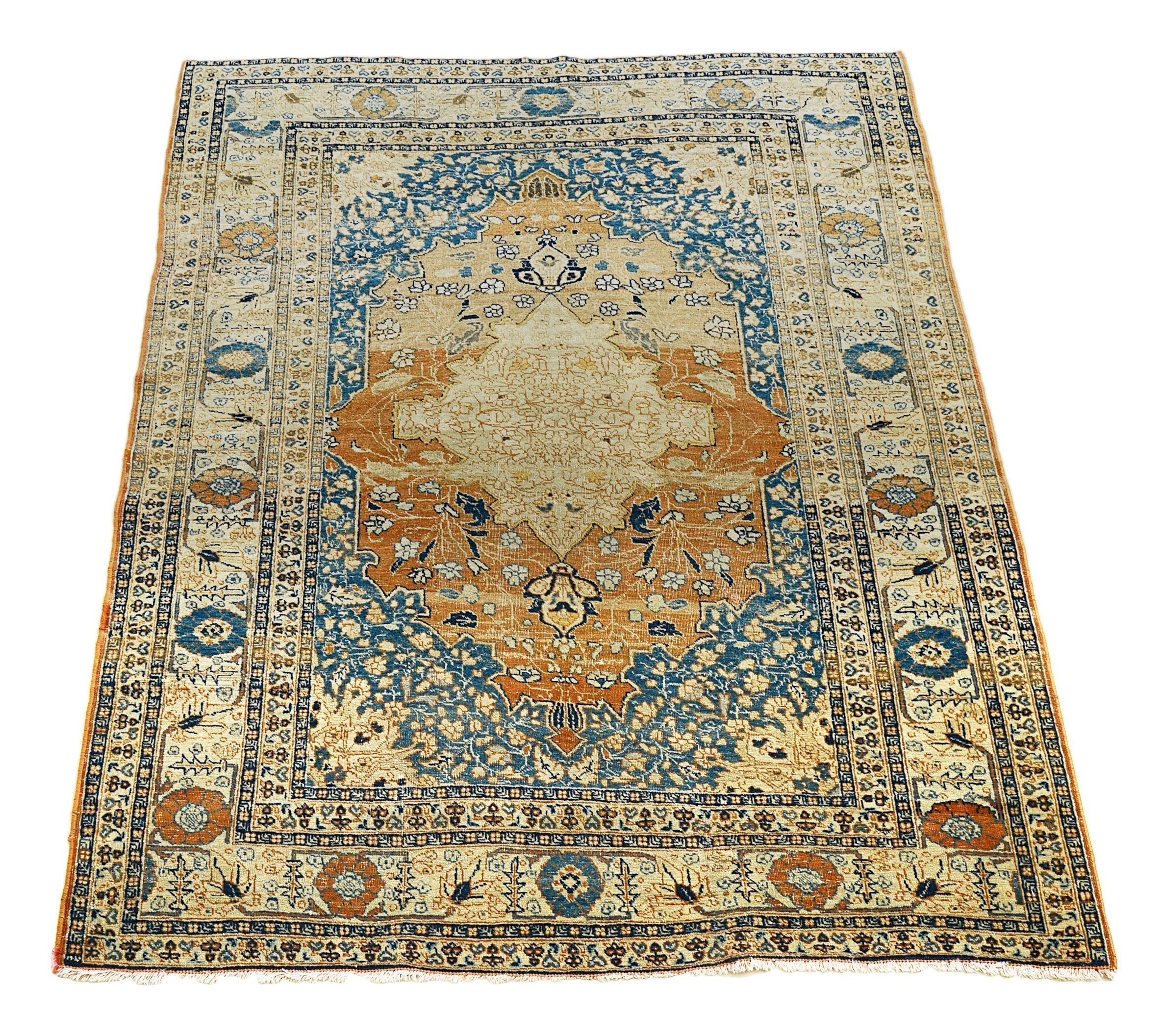 An Exceptional Antique Persian Tabriz Rug for Elegant Kensington Interiors