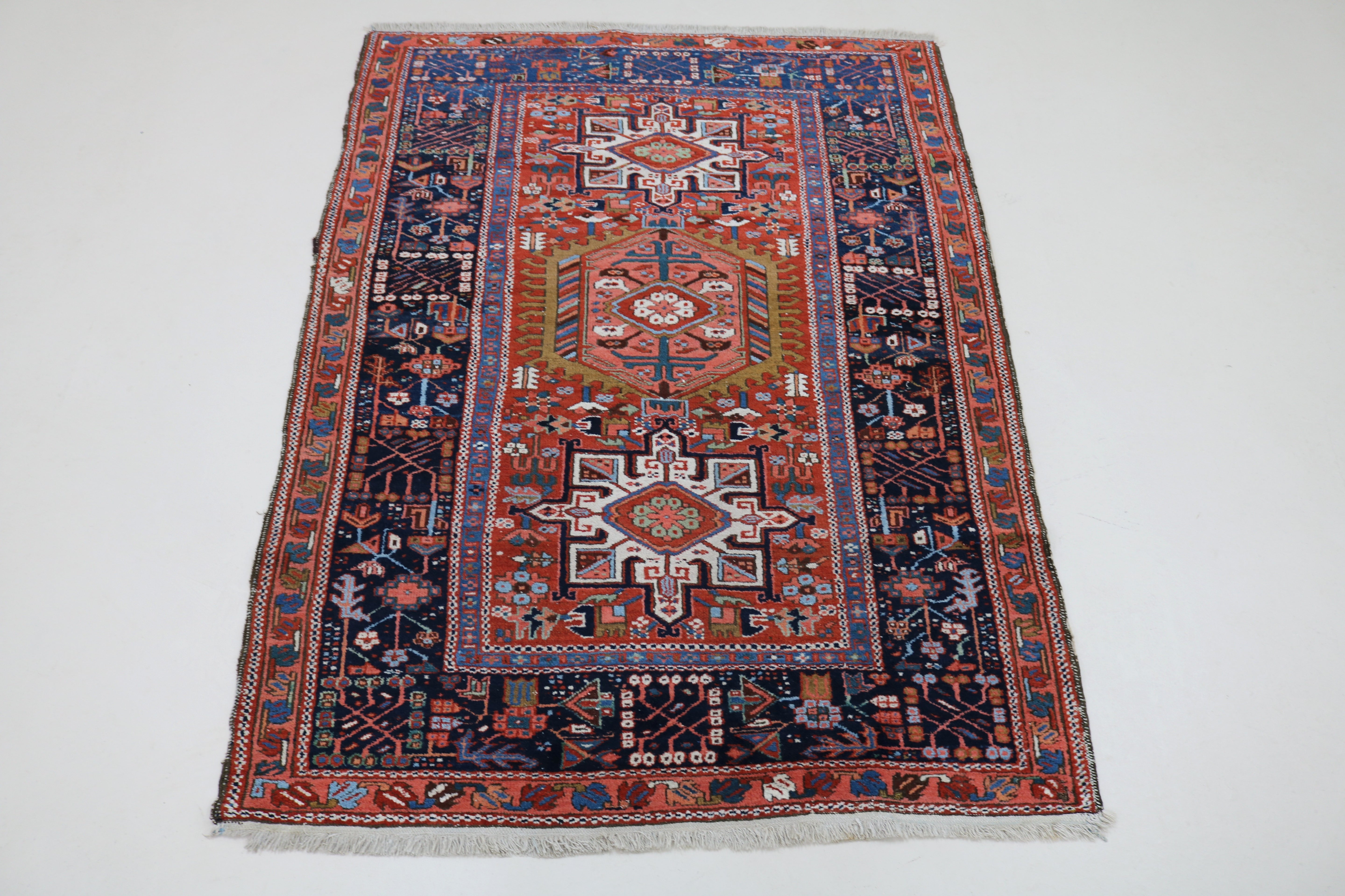 Antique Persian Karaja Rug, 188 × 138 cm, Circa 1910