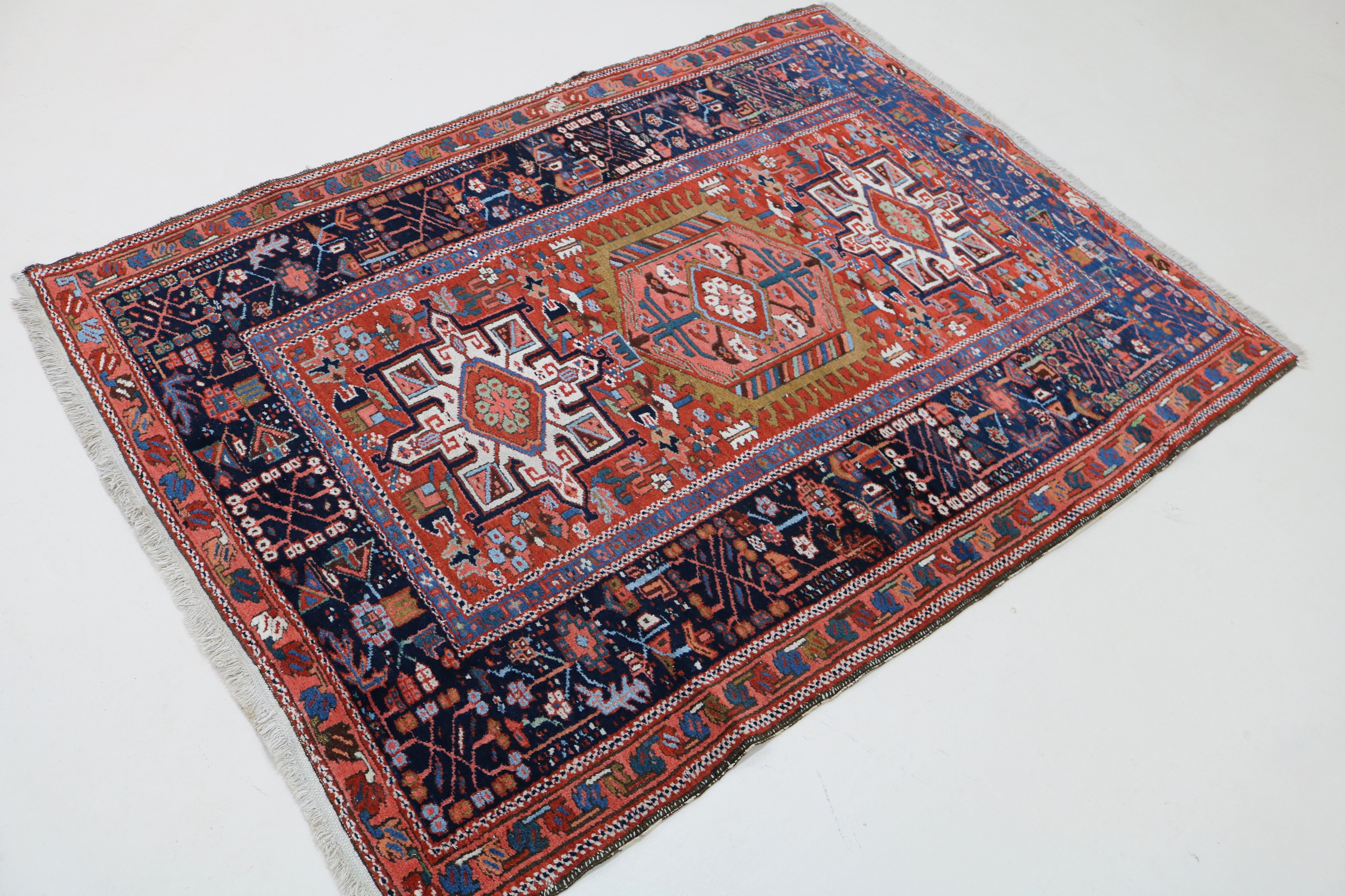 Antique Persian Karaja Rug, 188 × 138 cm, Circa 1910