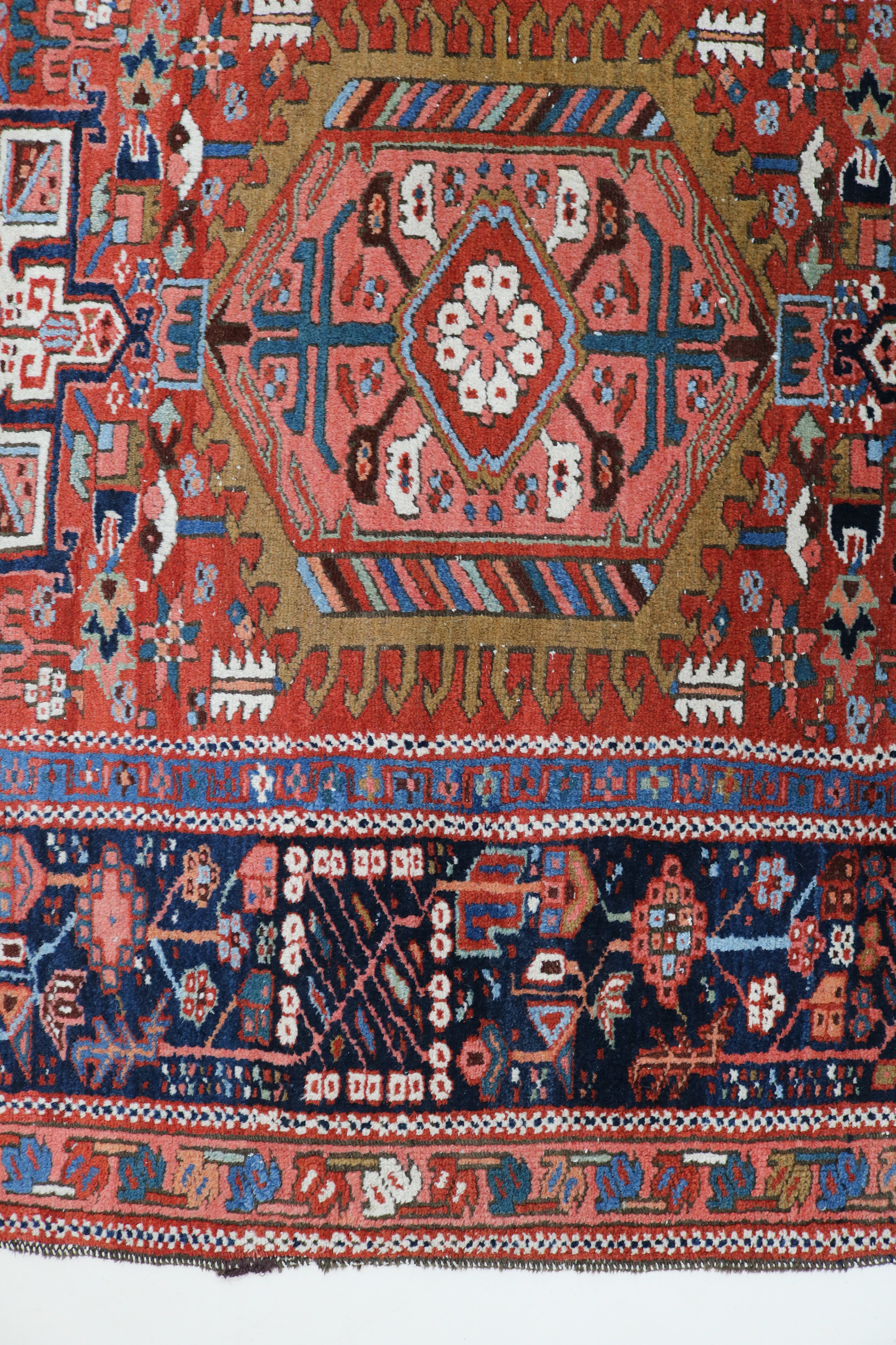 Antique Persian Karaja Rug, 188 × 138 cm, Circa 1910