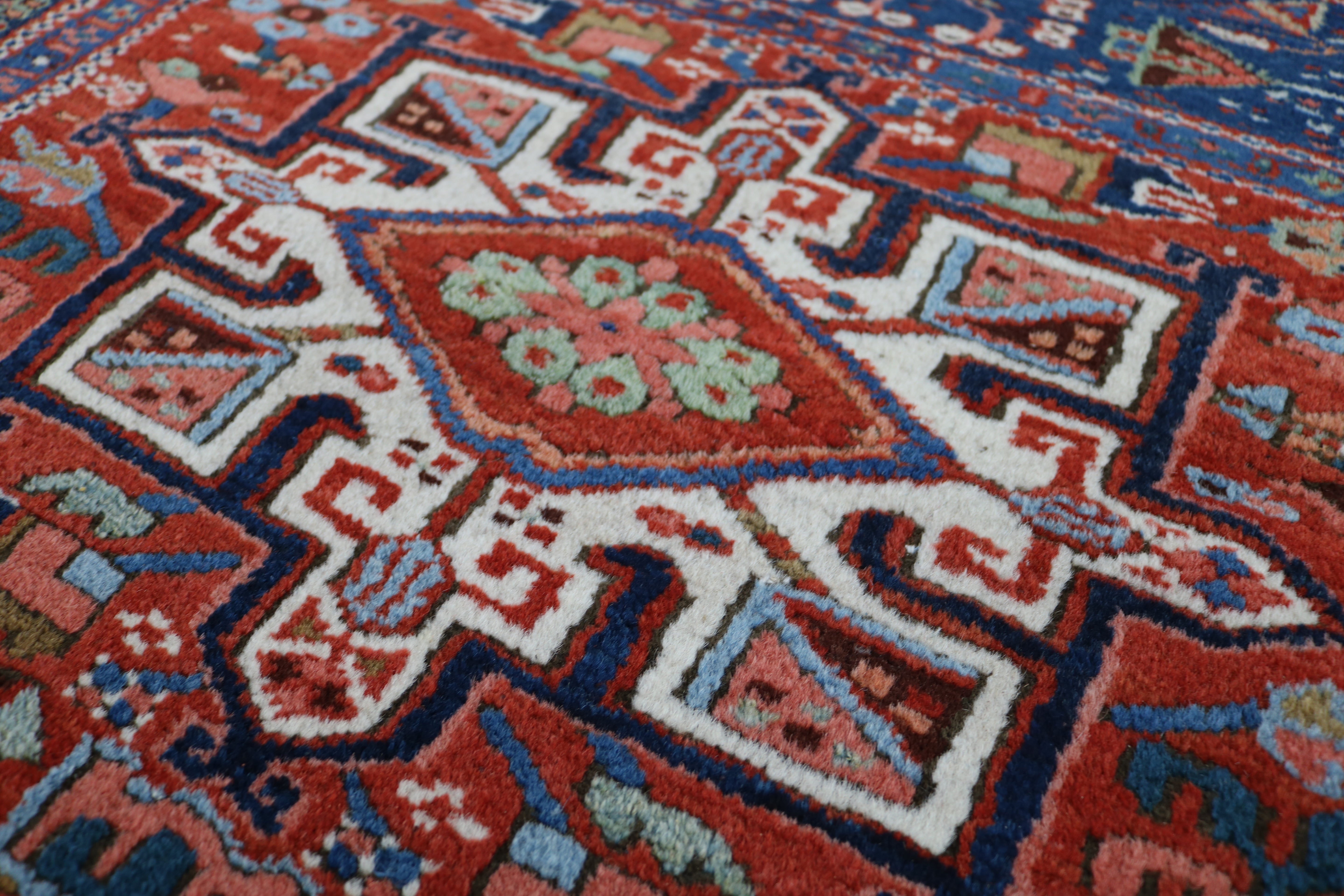Antique Persian Karaja Rug, 188 × 138 cm, Circa 1910
