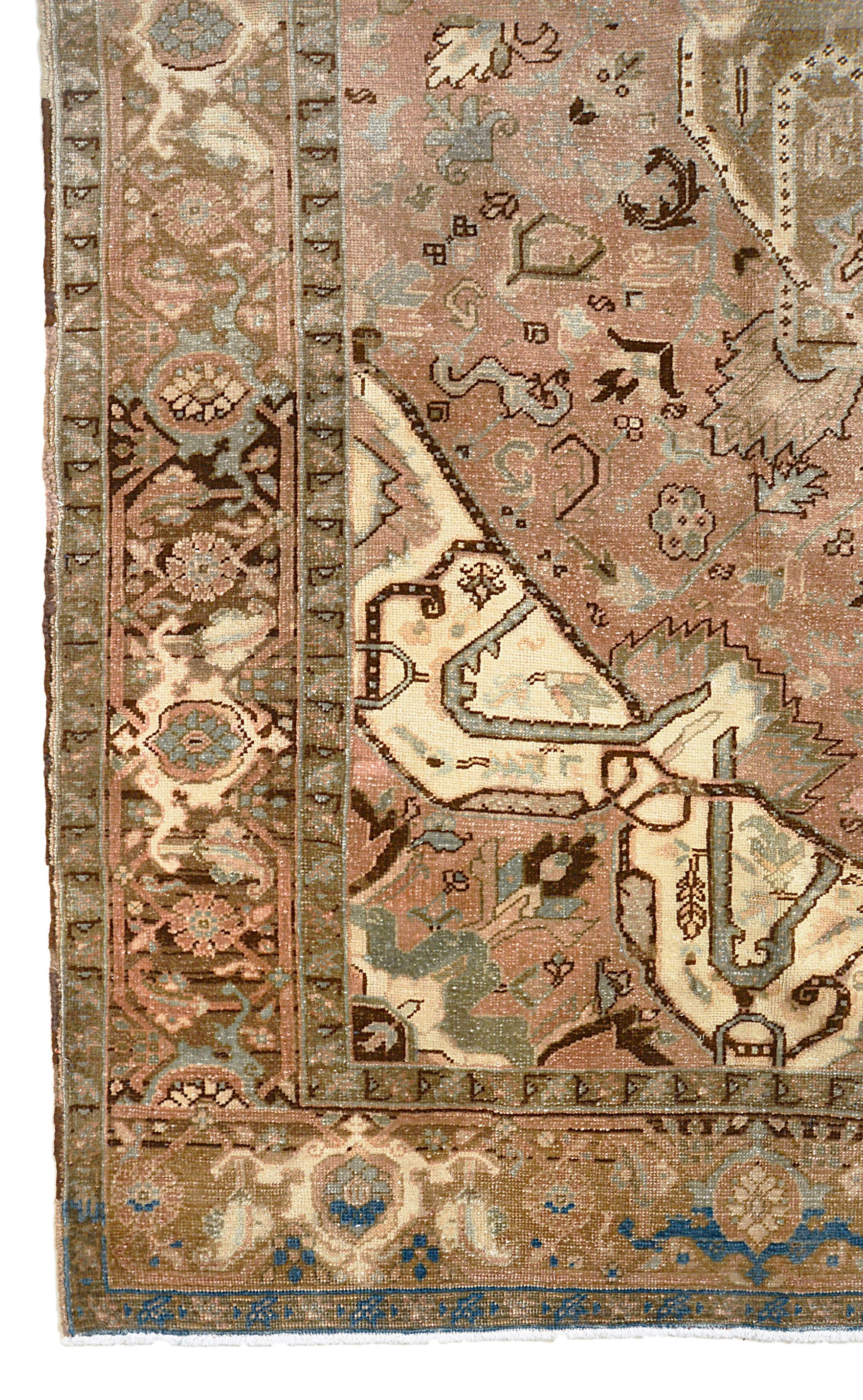 Vintage Persian Heriz Carpet 310x236 cm ca.1940