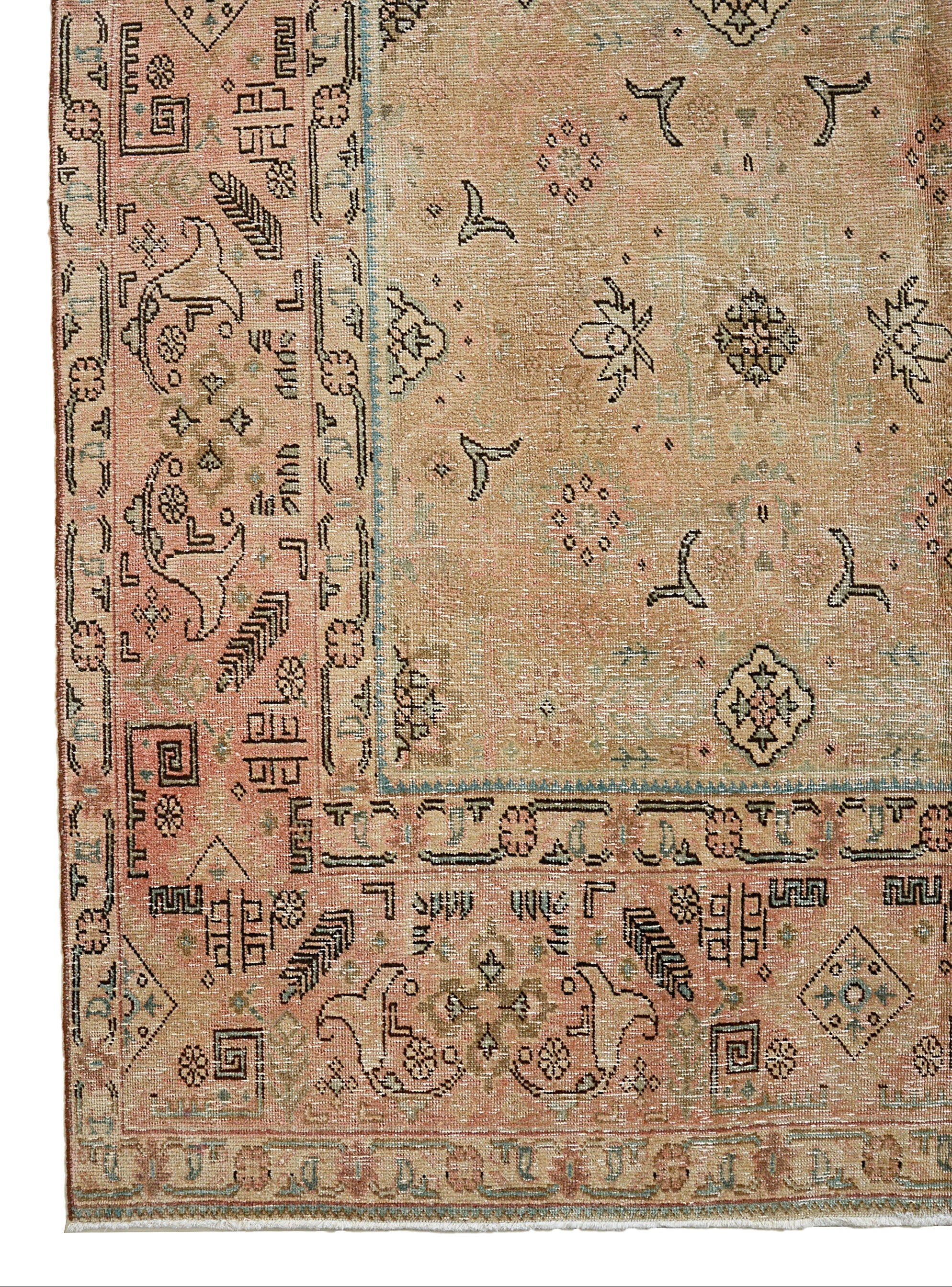 Vintage Persian Tabriz Carpet 383x297 cm ca.1960