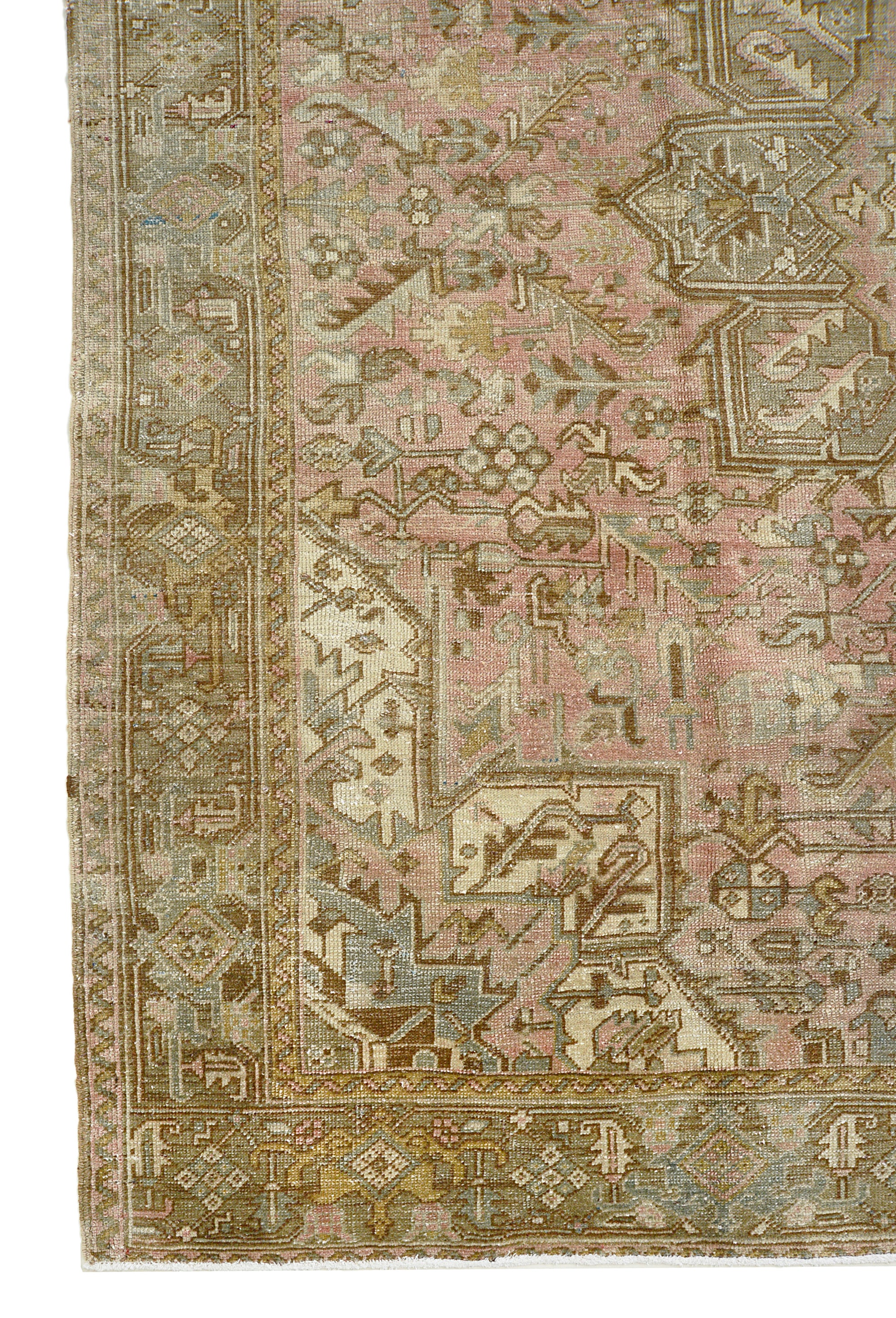 Vintage Persian Heriz Carpet 267x237 cm ca.1940