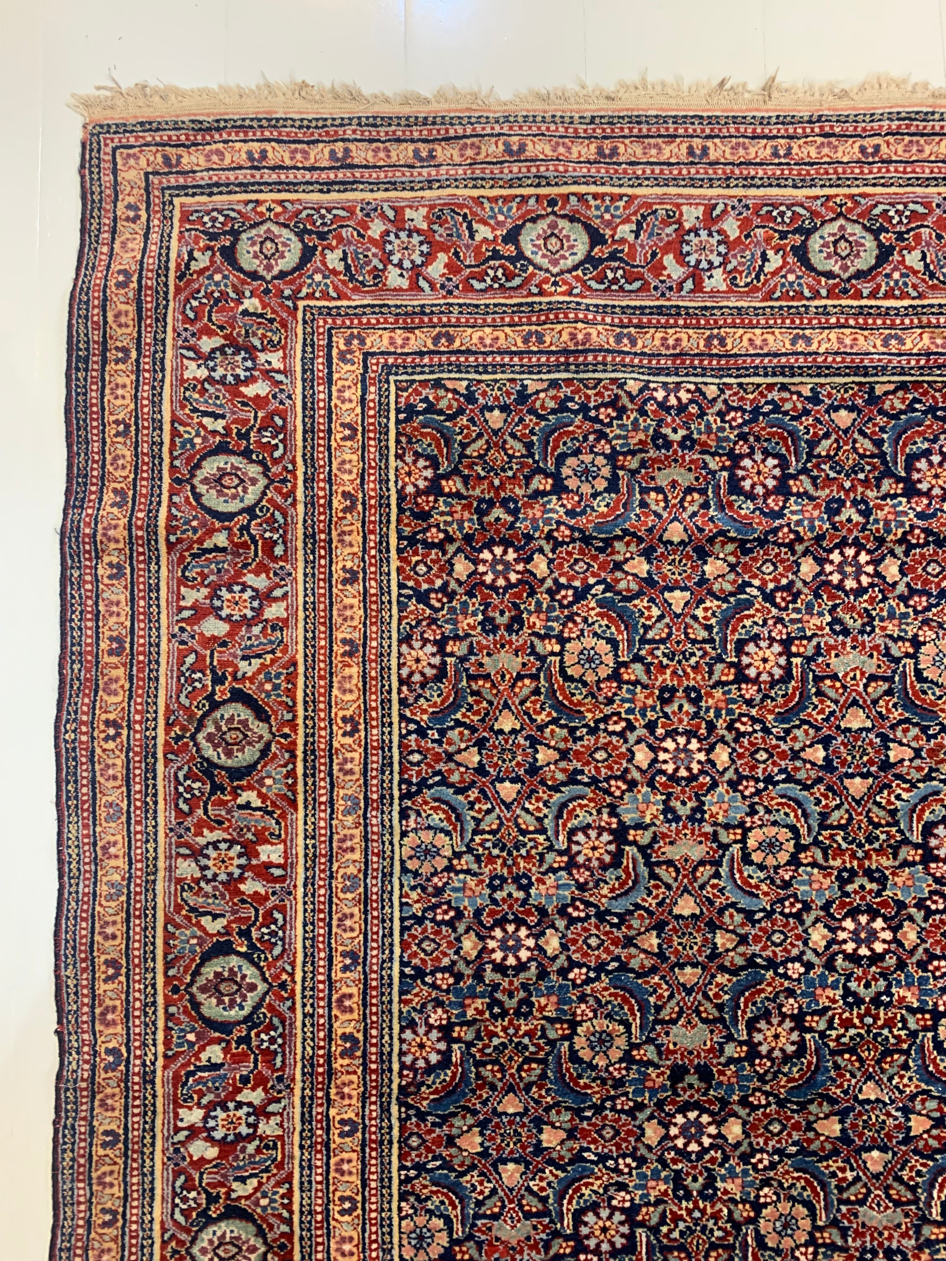 Antique Persian Tabriz Rug, 190 × 148 cm, Circa 1920