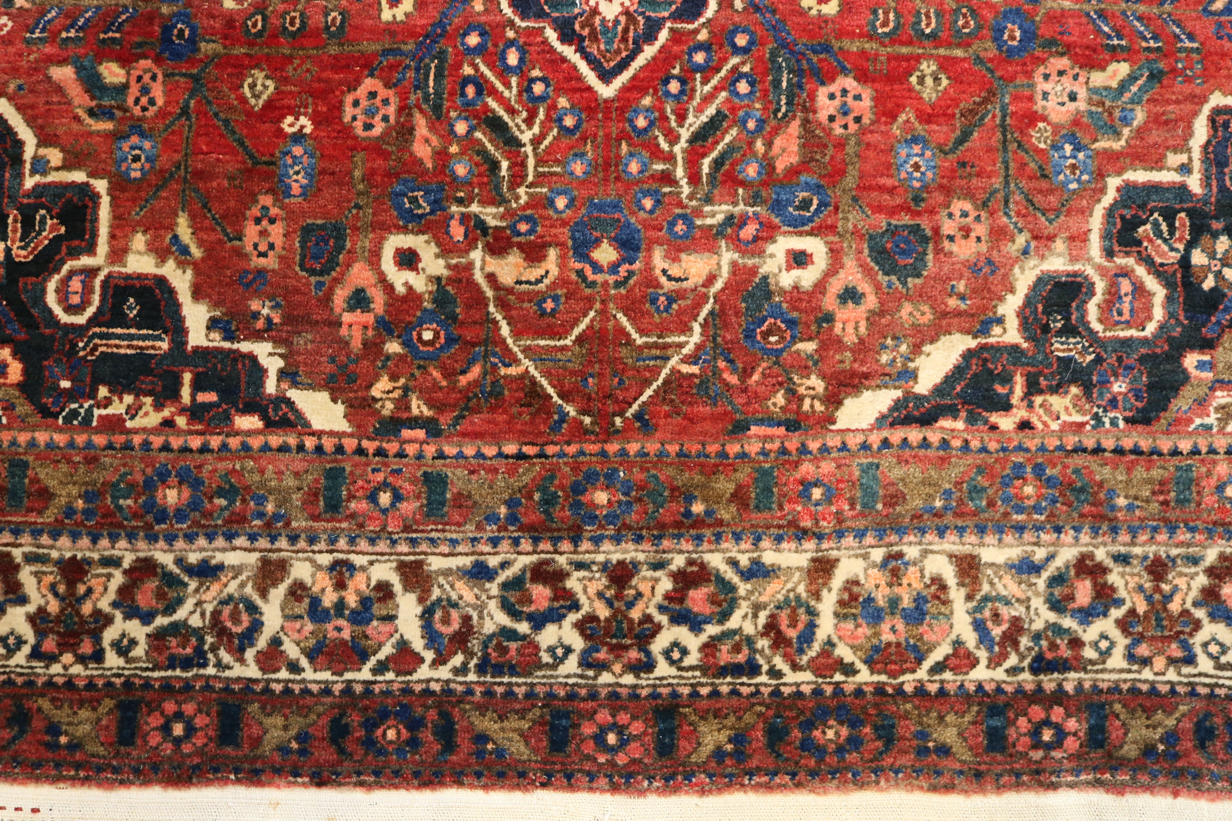 Antique Persian Abadeh Rug, 207 × 148 cm, Circa 1920