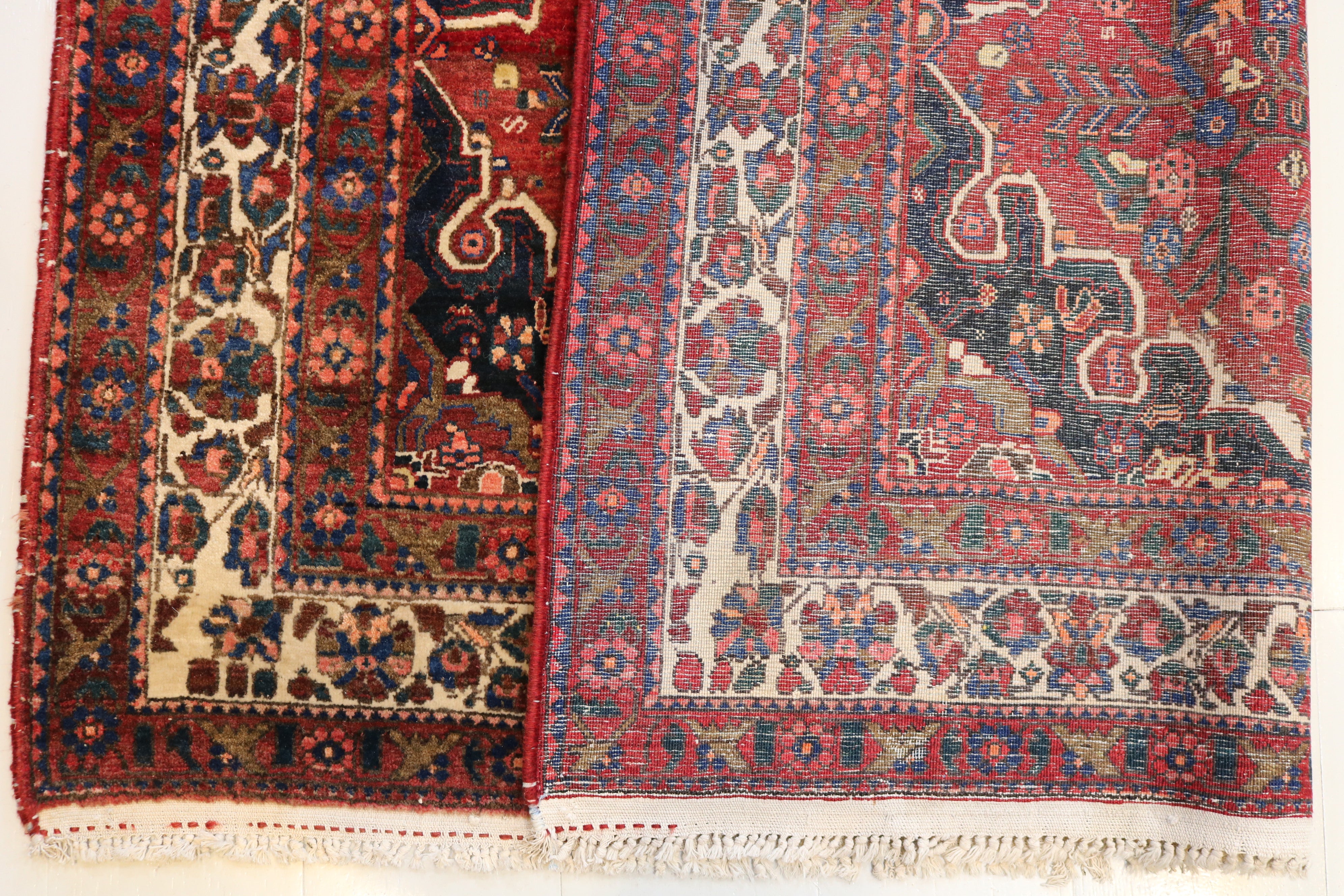 Antique Persian Abadeh Rug, 207 × 148 cm, Circa 1920