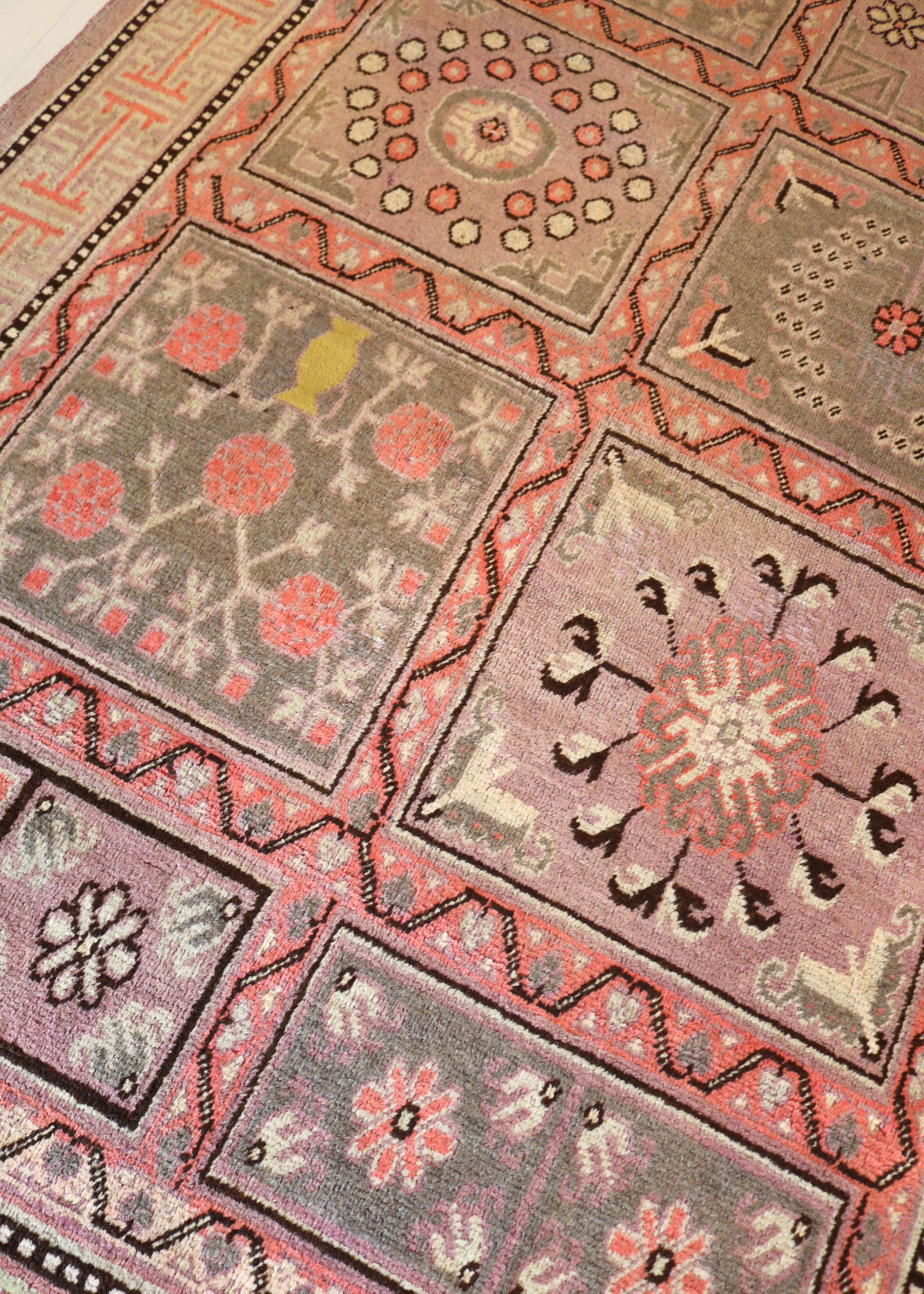 Antique East Turkestan Qotan (Khotan) Rug, 275 × 138 cm, Circa 1900
