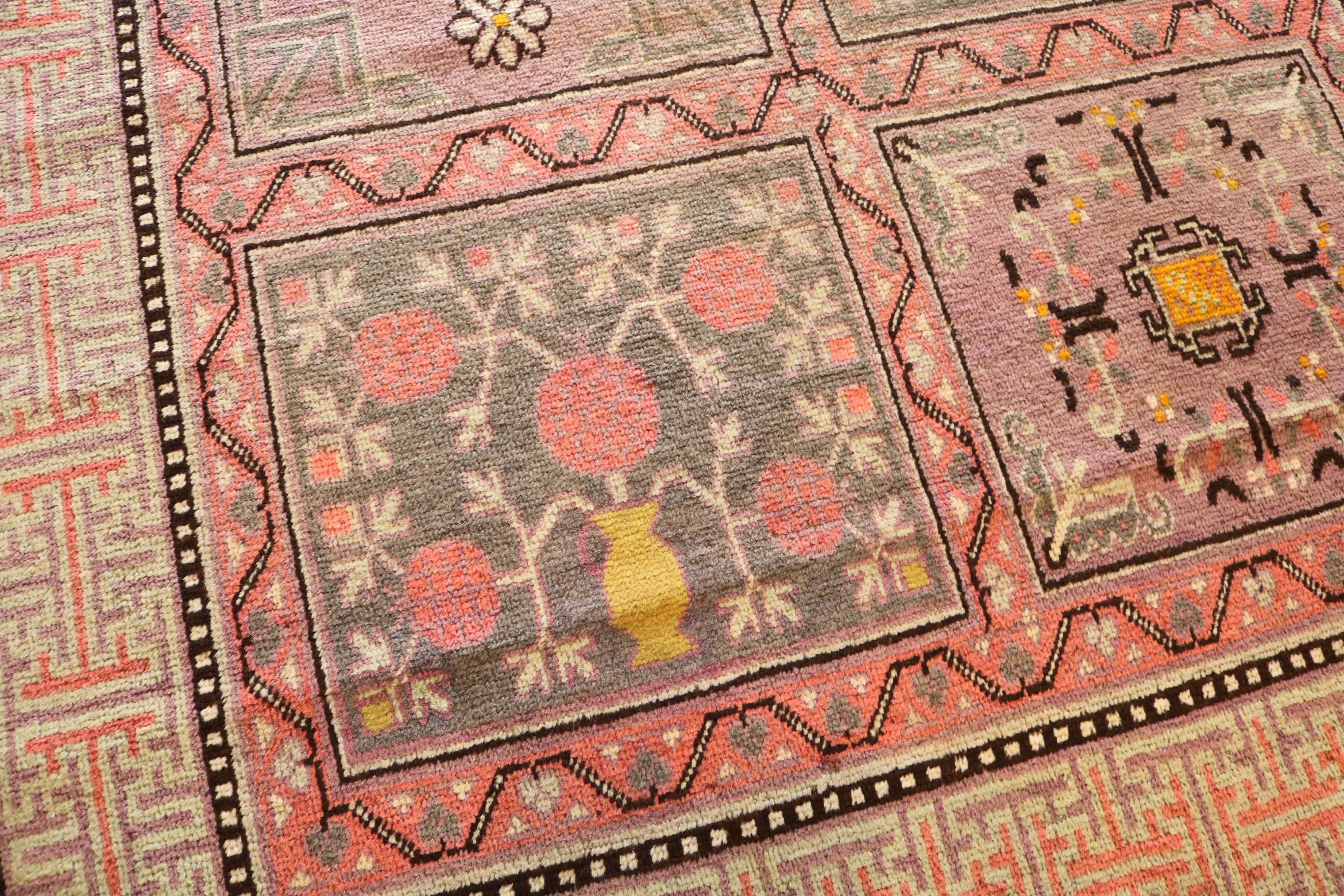 Antique East Turkestan Qotan (Khotan) Rug, 275 × 138 cm, Circa 1900