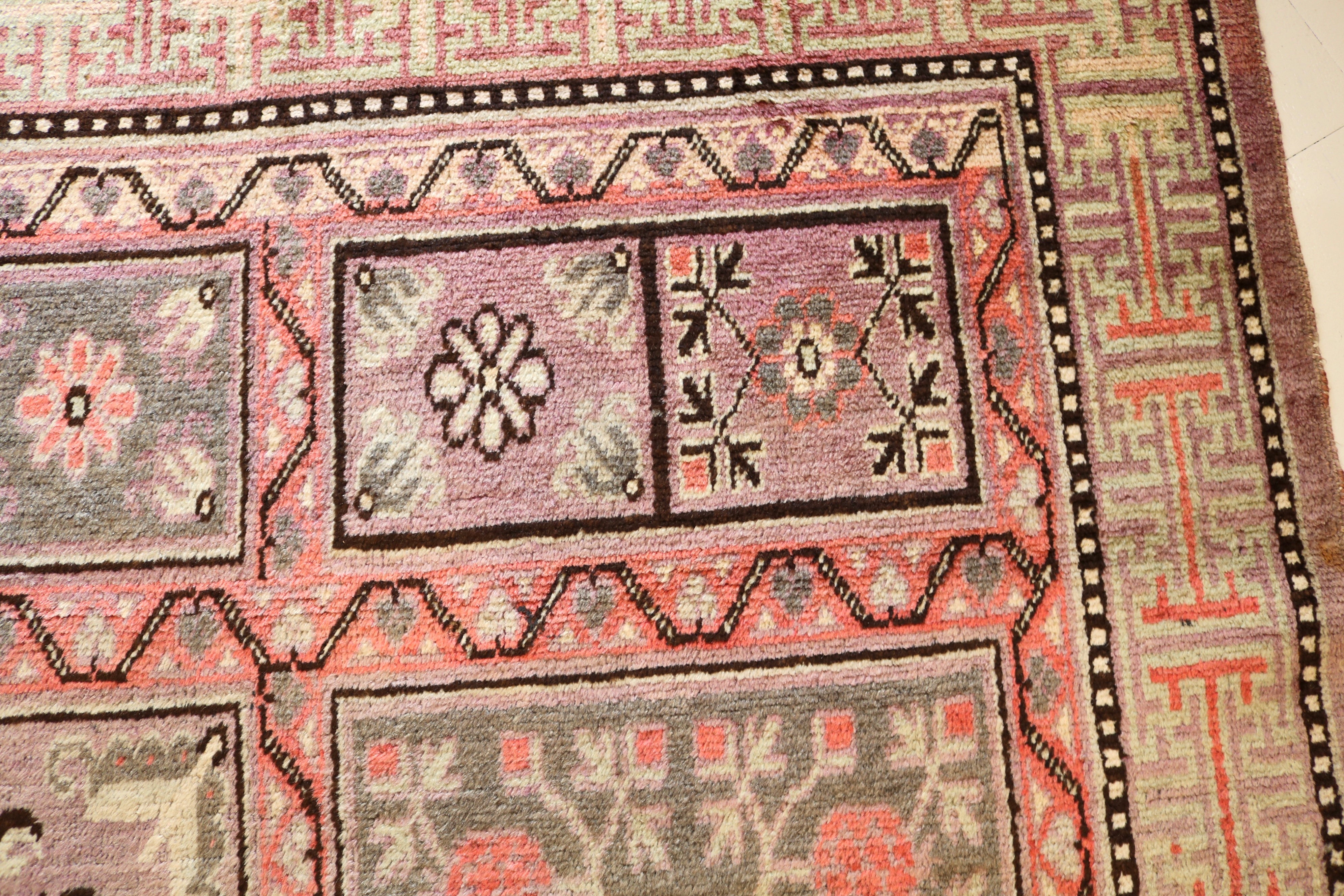 Antique East Turkestan Qotan (Khotan) Rug, 275 × 138 cm, Circa 1900