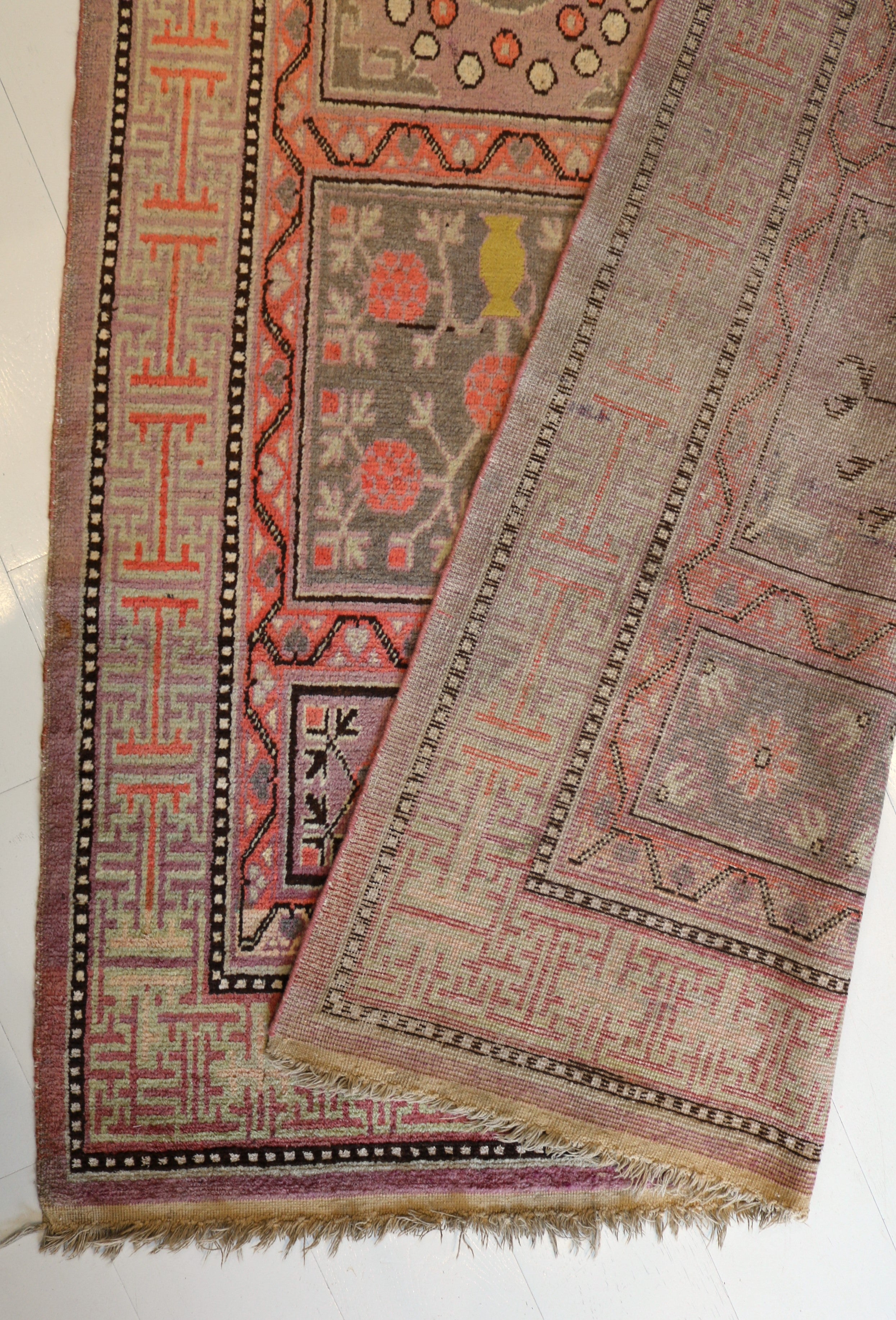 Antique East Turkestan Qotan (Khotan) Rug, 275 × 138 cm, Circa 1900