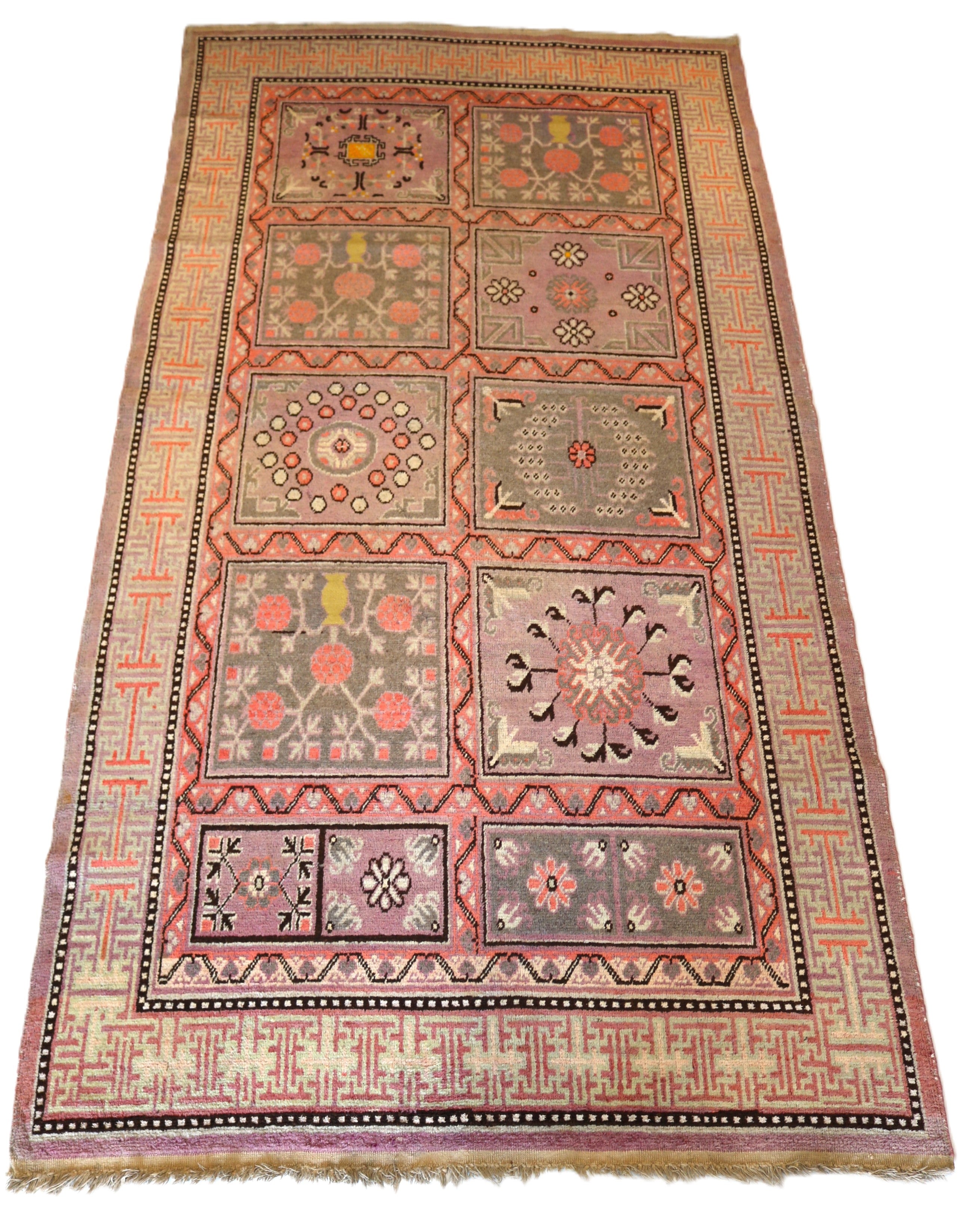 Antique East Turkestan Qotan (Khotan) Rug, 275 × 138 cm, Circa 1900