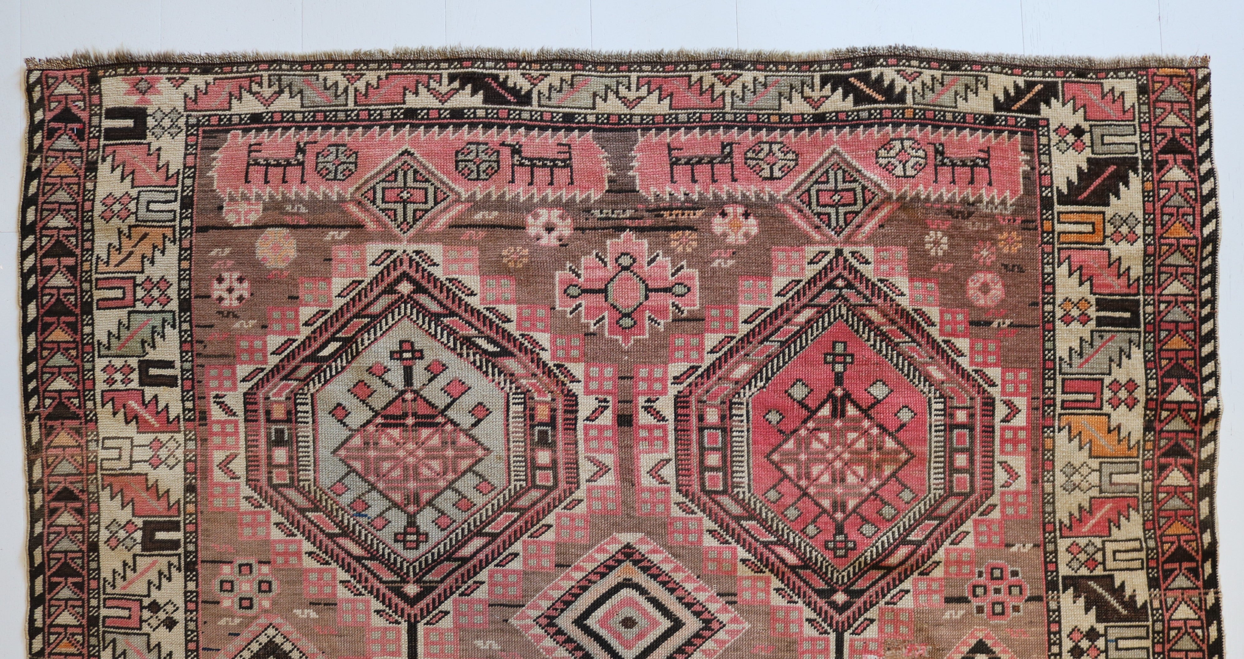 Antique Caucasian Shirvan Rug, 255 × 152 cm, Circa 1900
