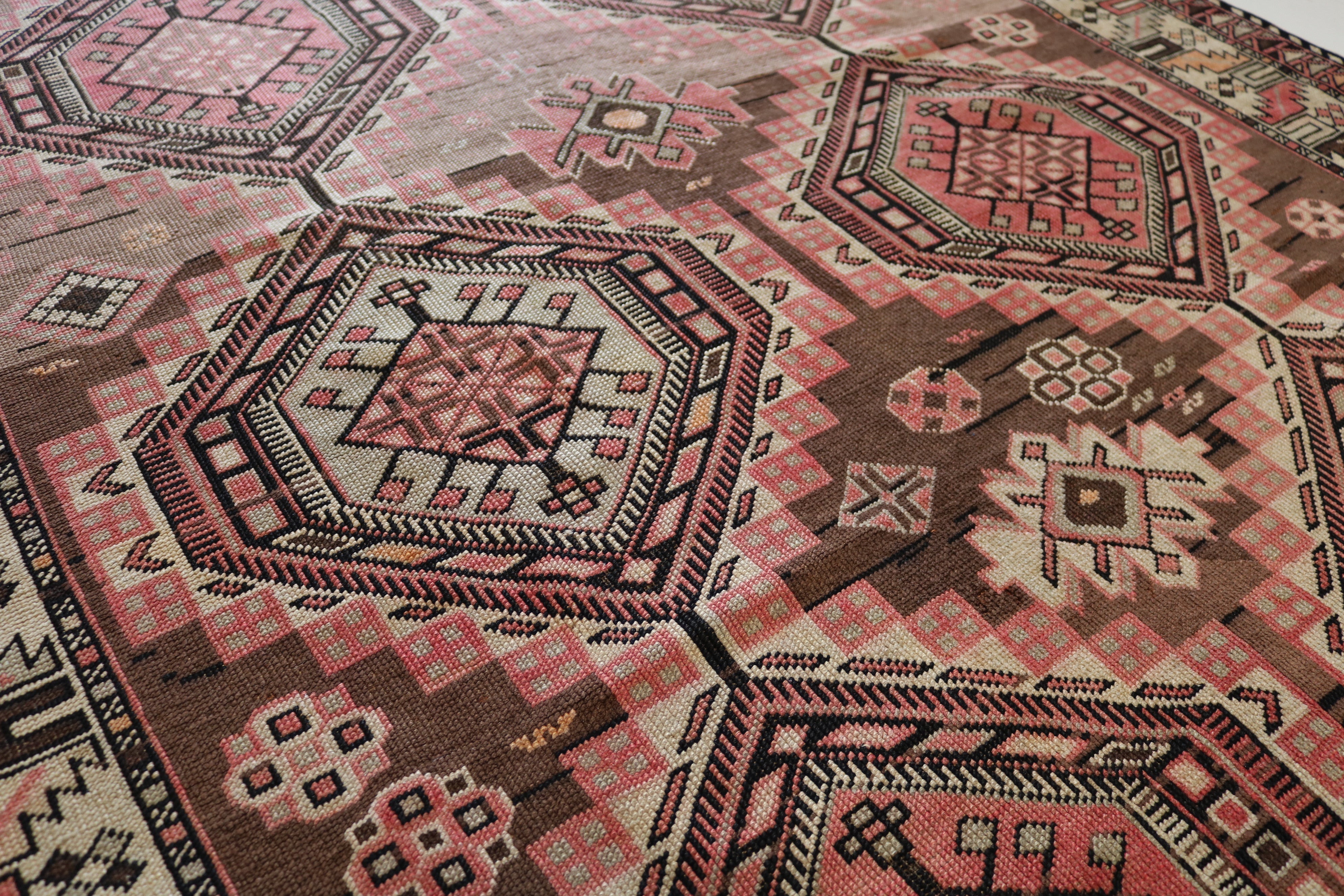 Antique Caucasian Shirvan Rug, 255 × 152 cm, Circa 1900