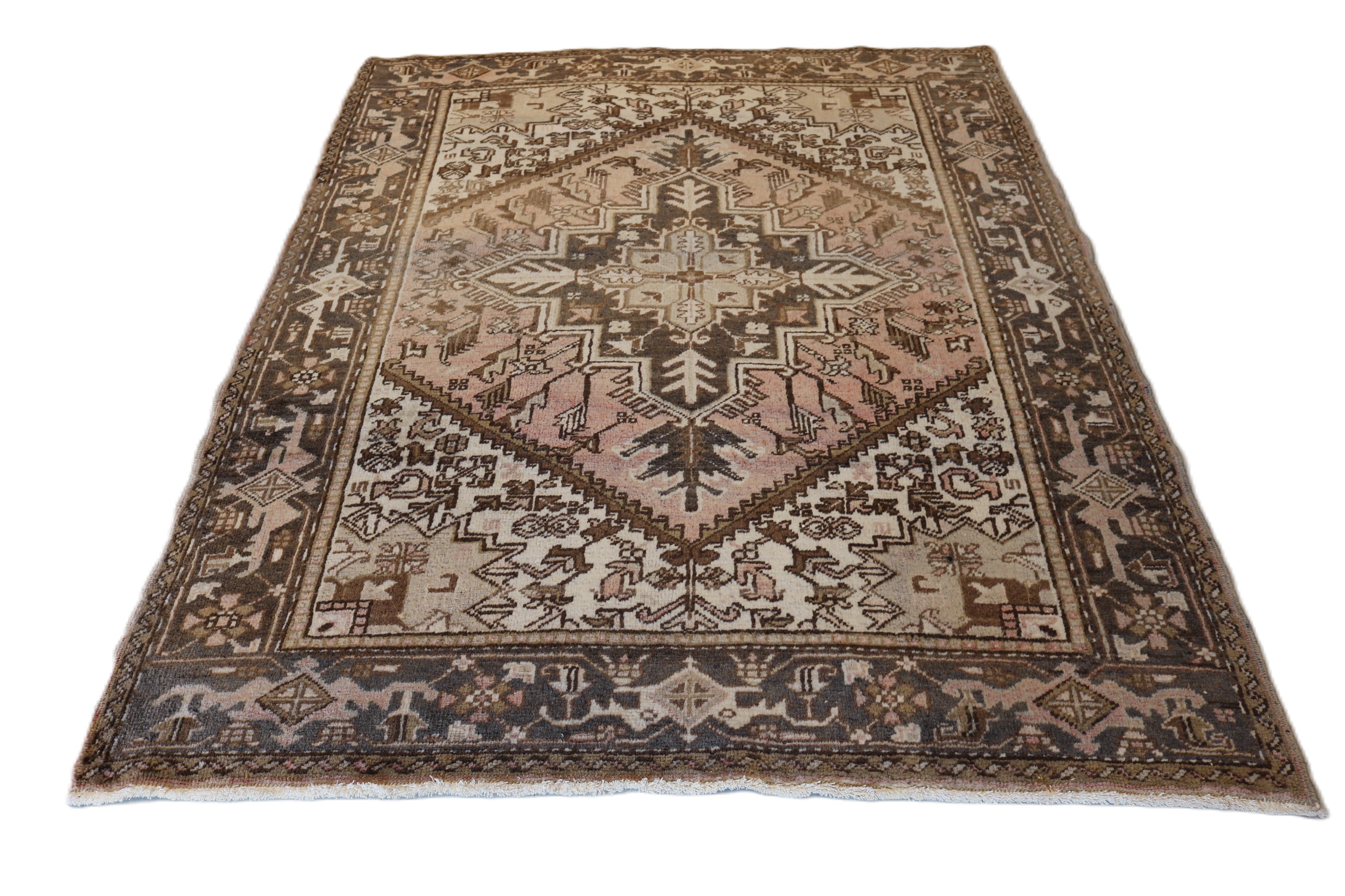 Antique Persian Heriz Rug, 197 × 152 cm, Circa 1930