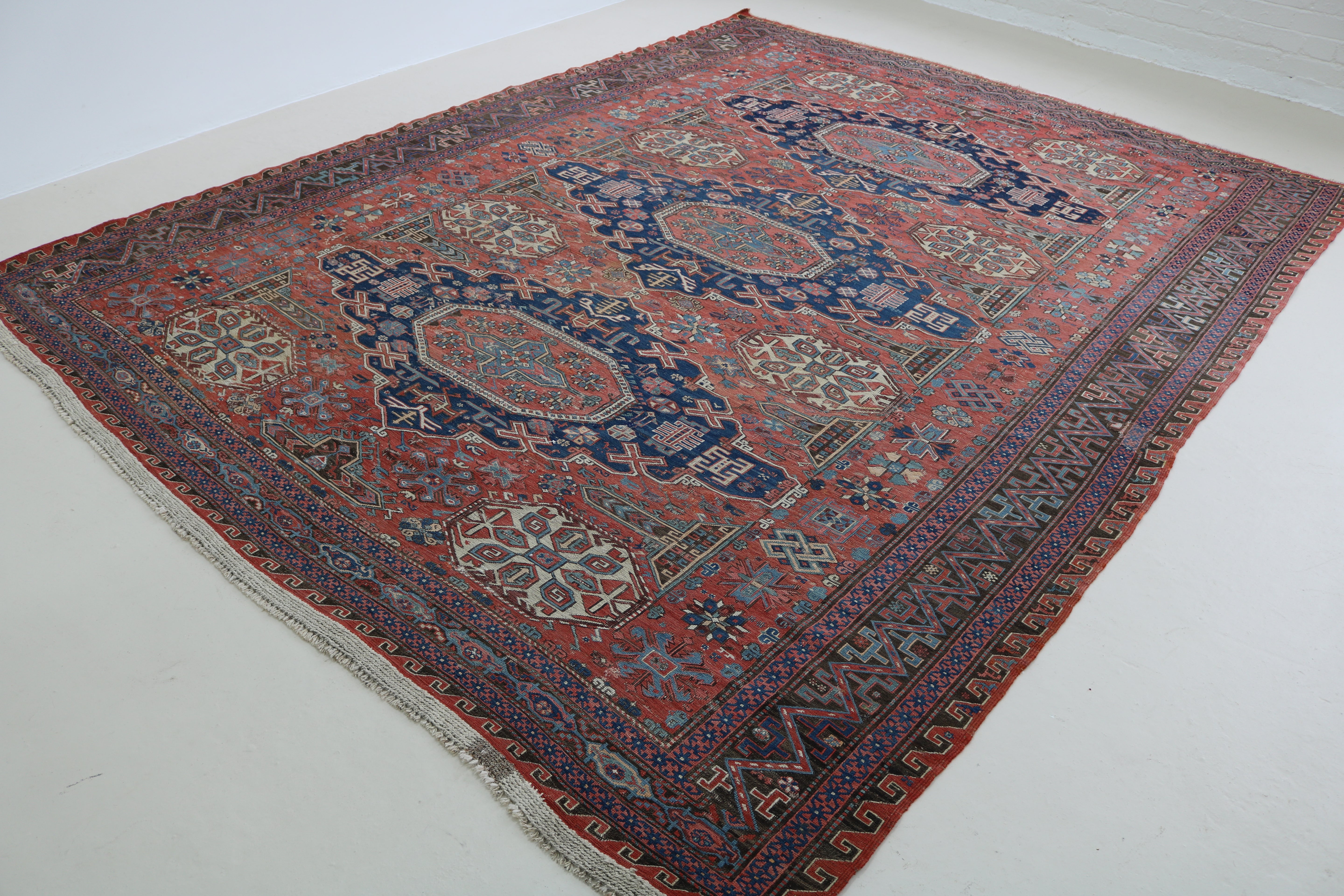 Antique Caucasian Sumak Carpet, 335 × 265 cm, Circa 1900