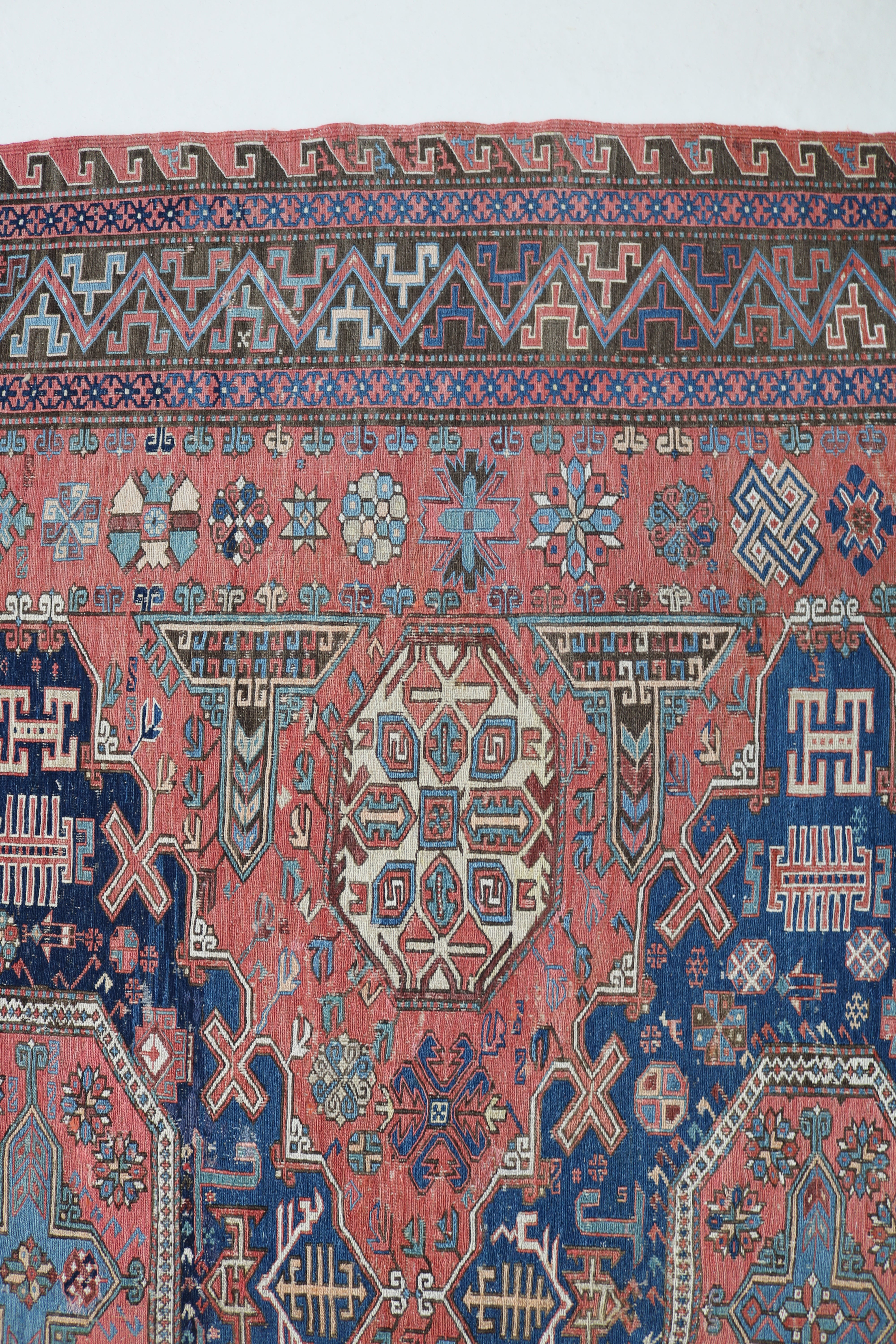 Antique Caucasian Sumak Carpet, 335 × 265 cm, Circa 1900