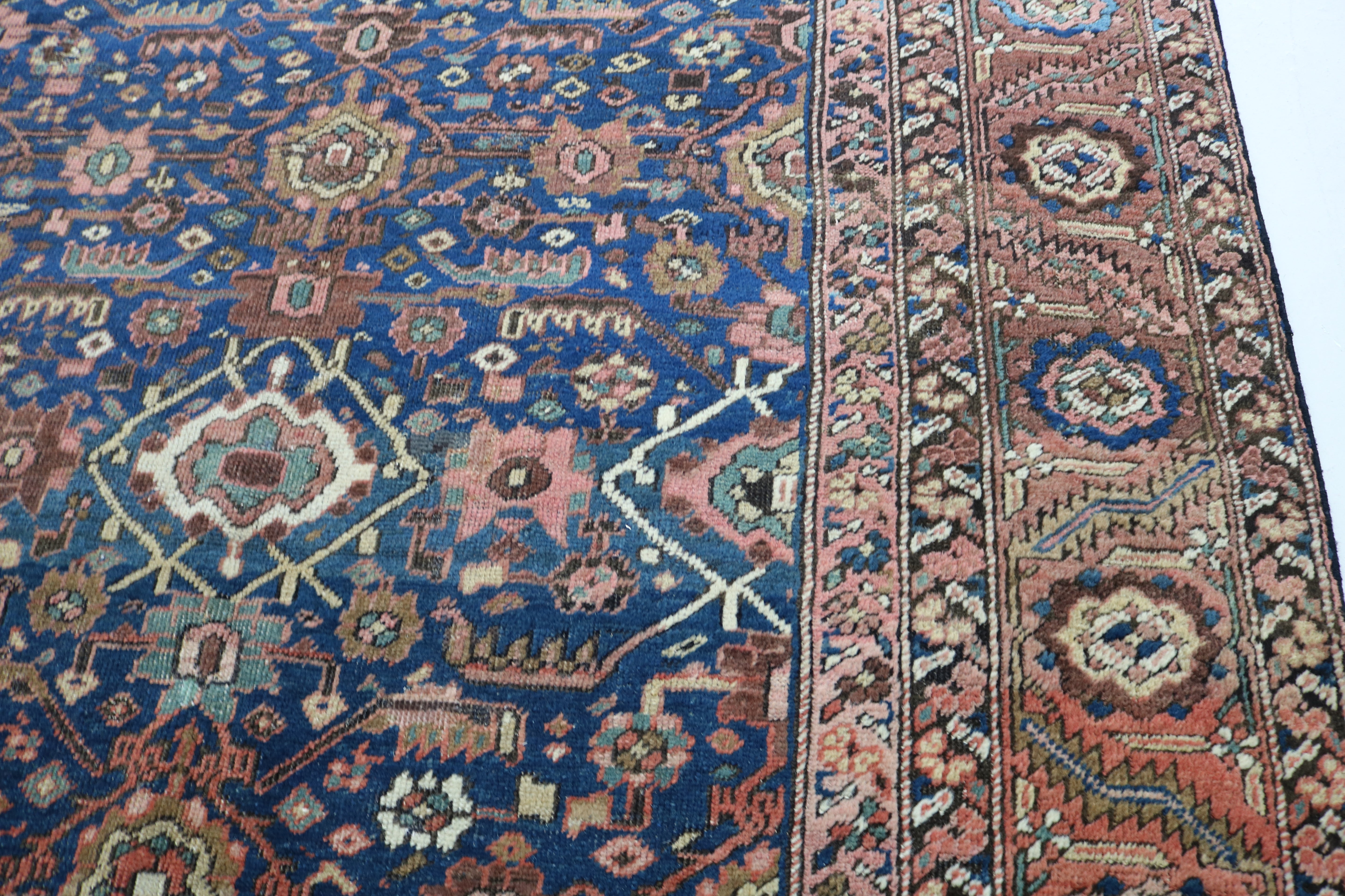 Antique Persian Bakshayesh Carpet, 402 × 260 cm, Circa 1880