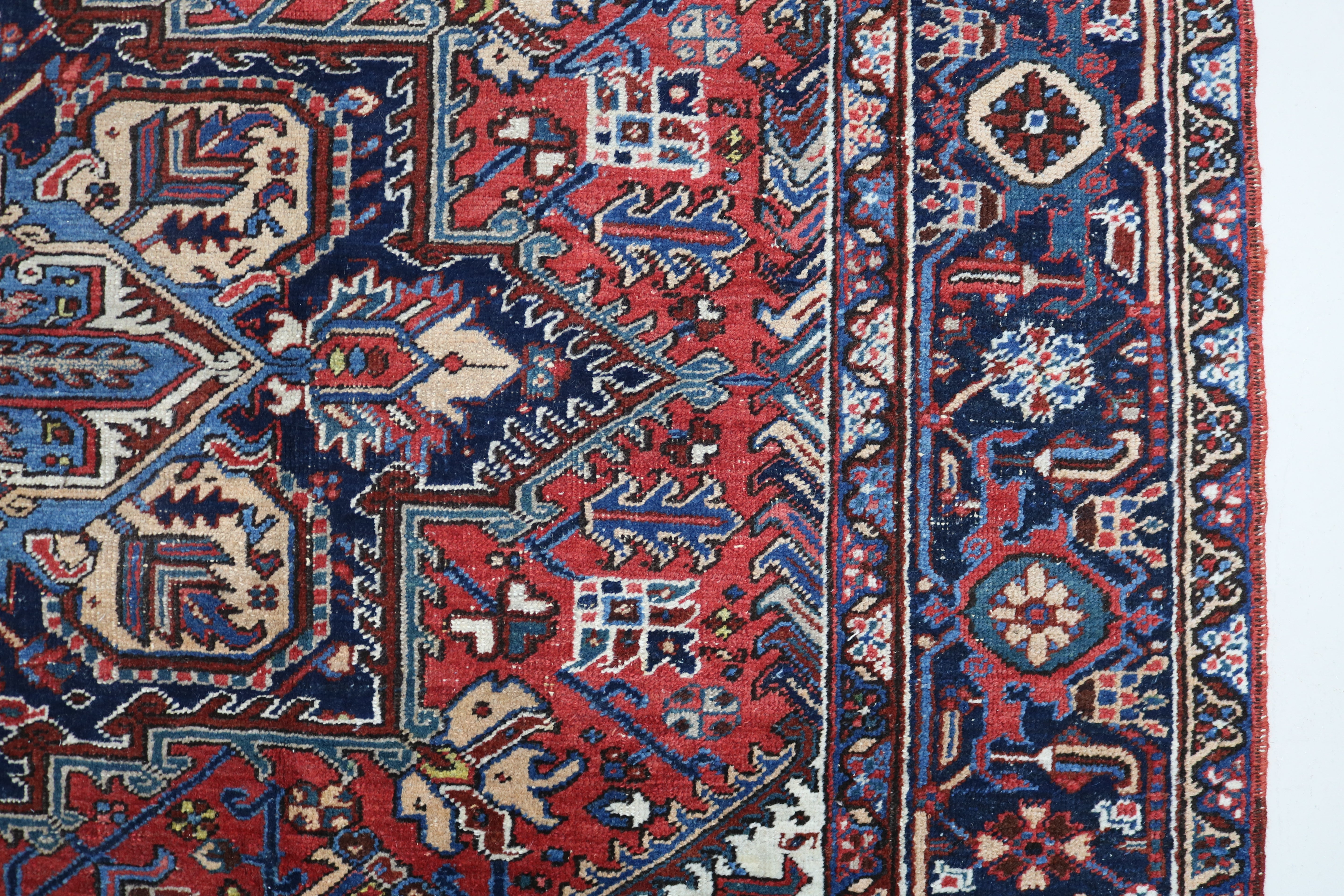 Antique Persian Heriz Carpet, 312 × 251 cm, Circa 1930