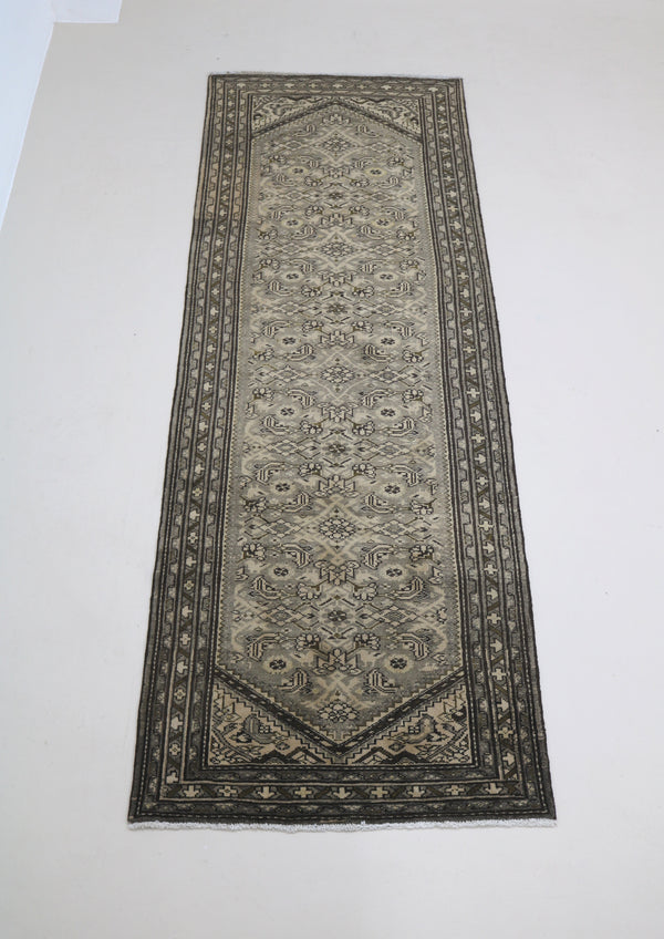 Decorative Persian Malayer Runner, 308 × 107 cm, Circa 1940