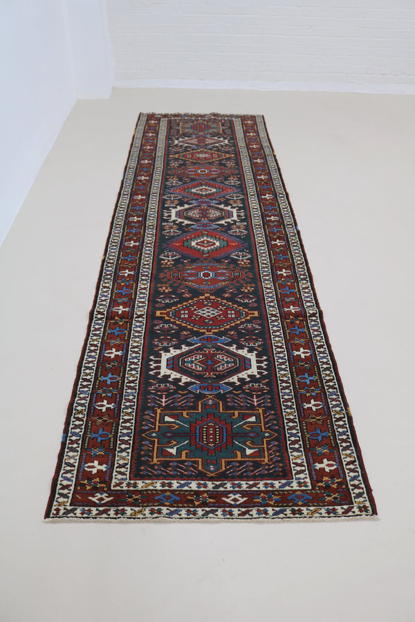 Antique Heriz Runner, 347 × 101 cm, Circa 1910