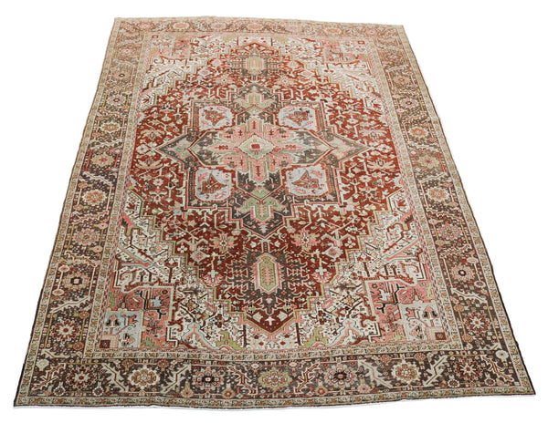 Antique Persian Heriz Carpet, 400x295 cm, circa 1920