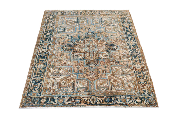 Antique Persian Heriz Rug 220x190 cm, circa 1930