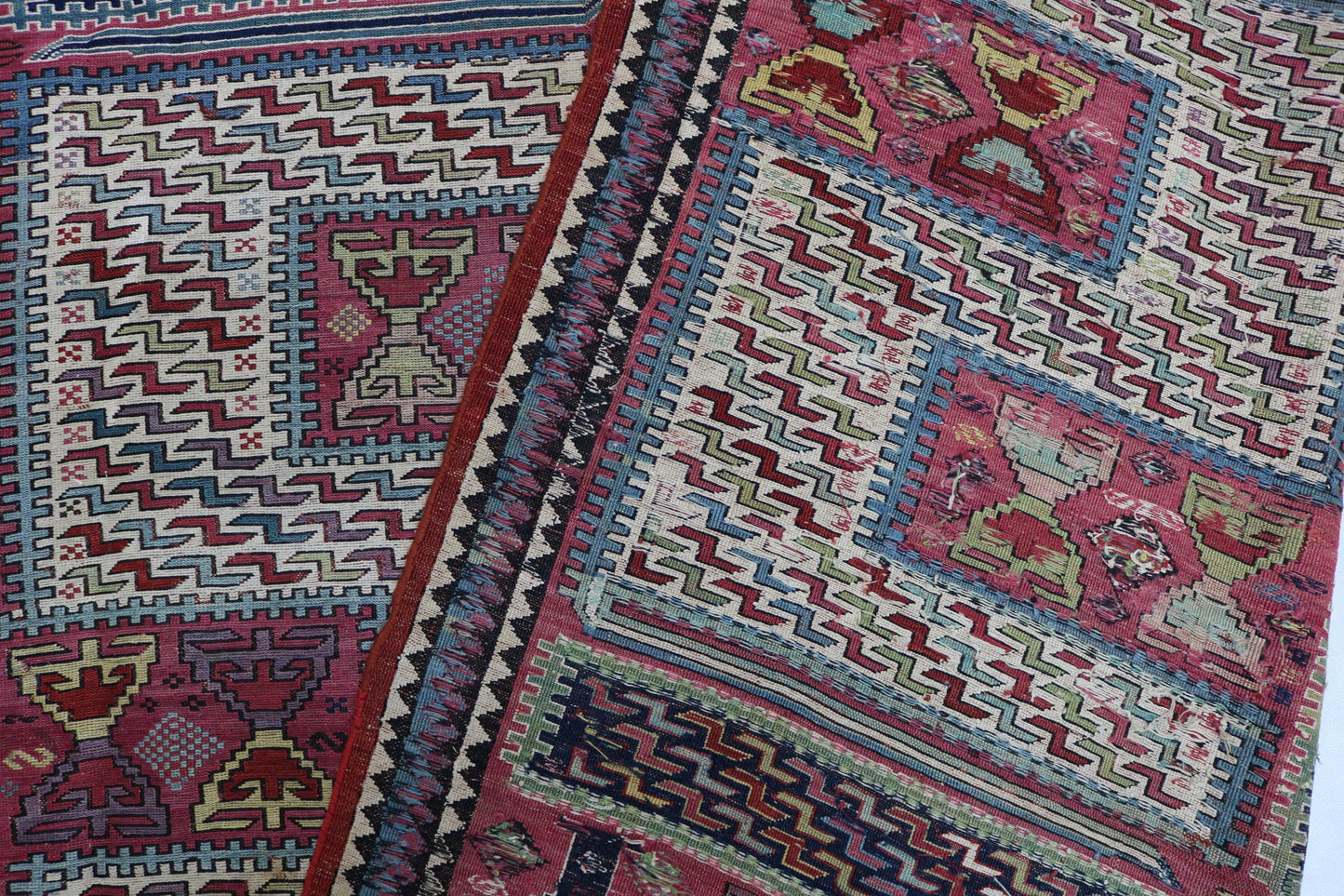 Old Antique Handmade Caucasian Zilleh Silleh rug - Hakiemie Rug Gallery