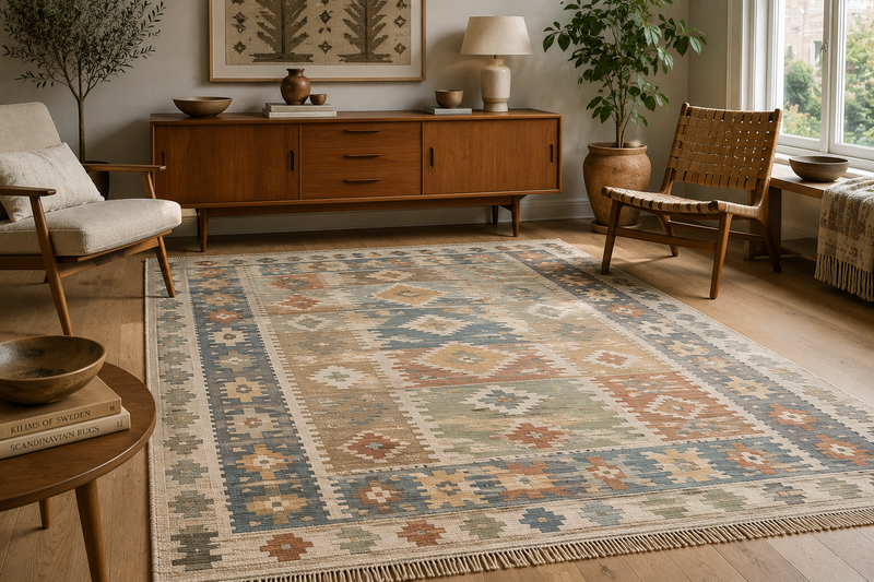 Vintage Swedish Kilim Rugs UK | Authentic Scandinavian Weaving