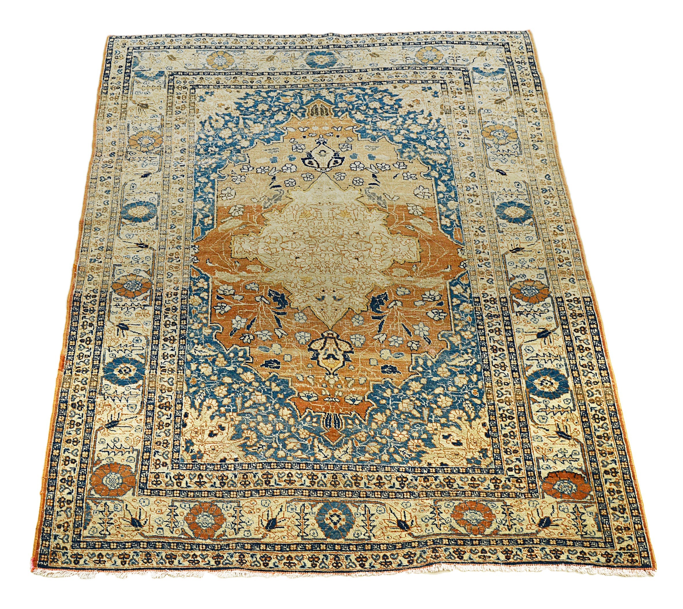 An Exceptional Antique Persian Tabriz Rug for Elegant Kensington Interiors