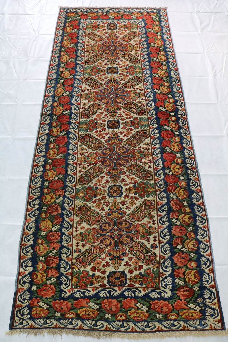 Antique Caucasian Zeichur Runner handmade wool rug for sale in London