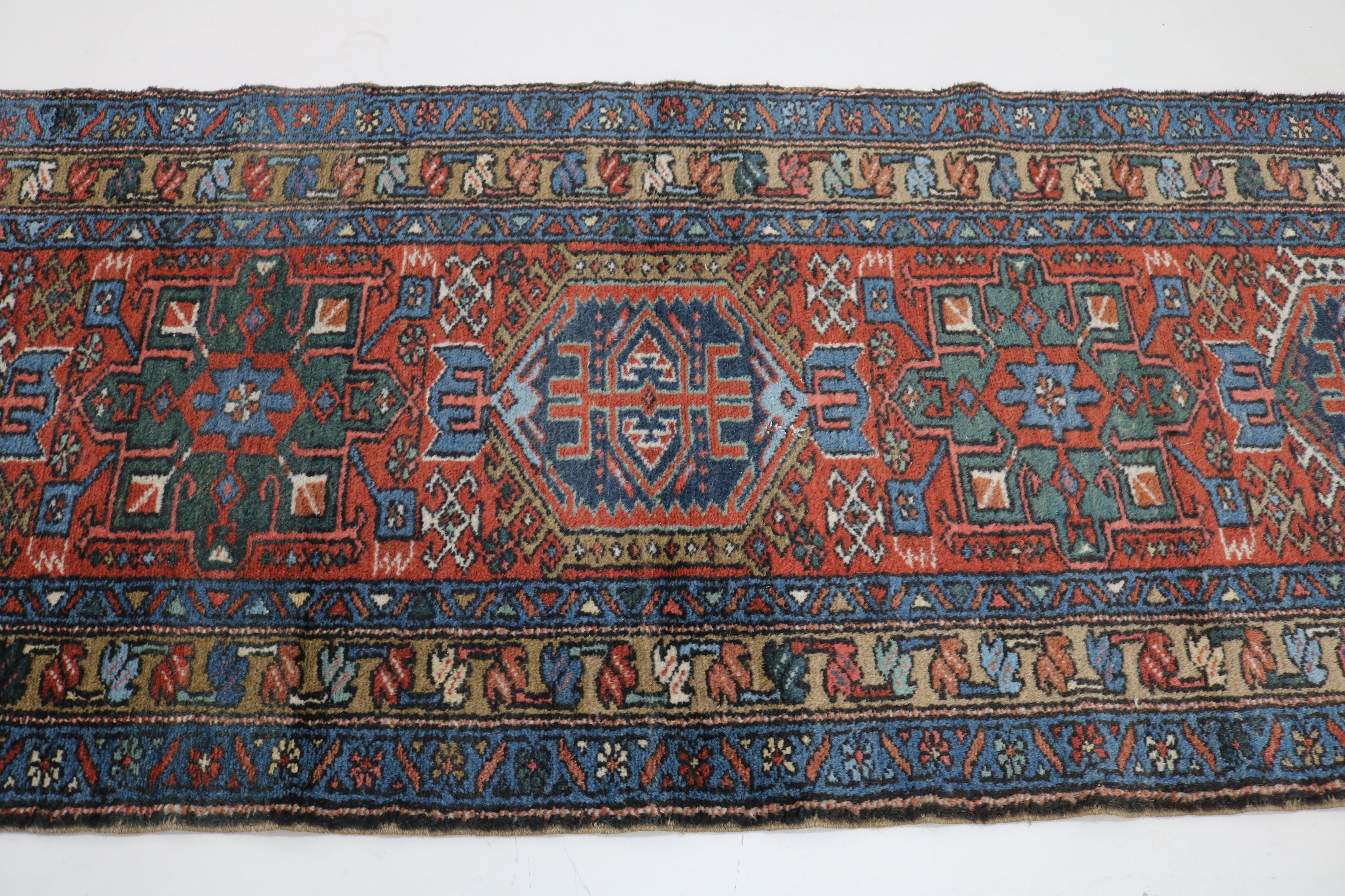 Antique Persian Karaja Runner, 321 × 86 cm, Circa 1930