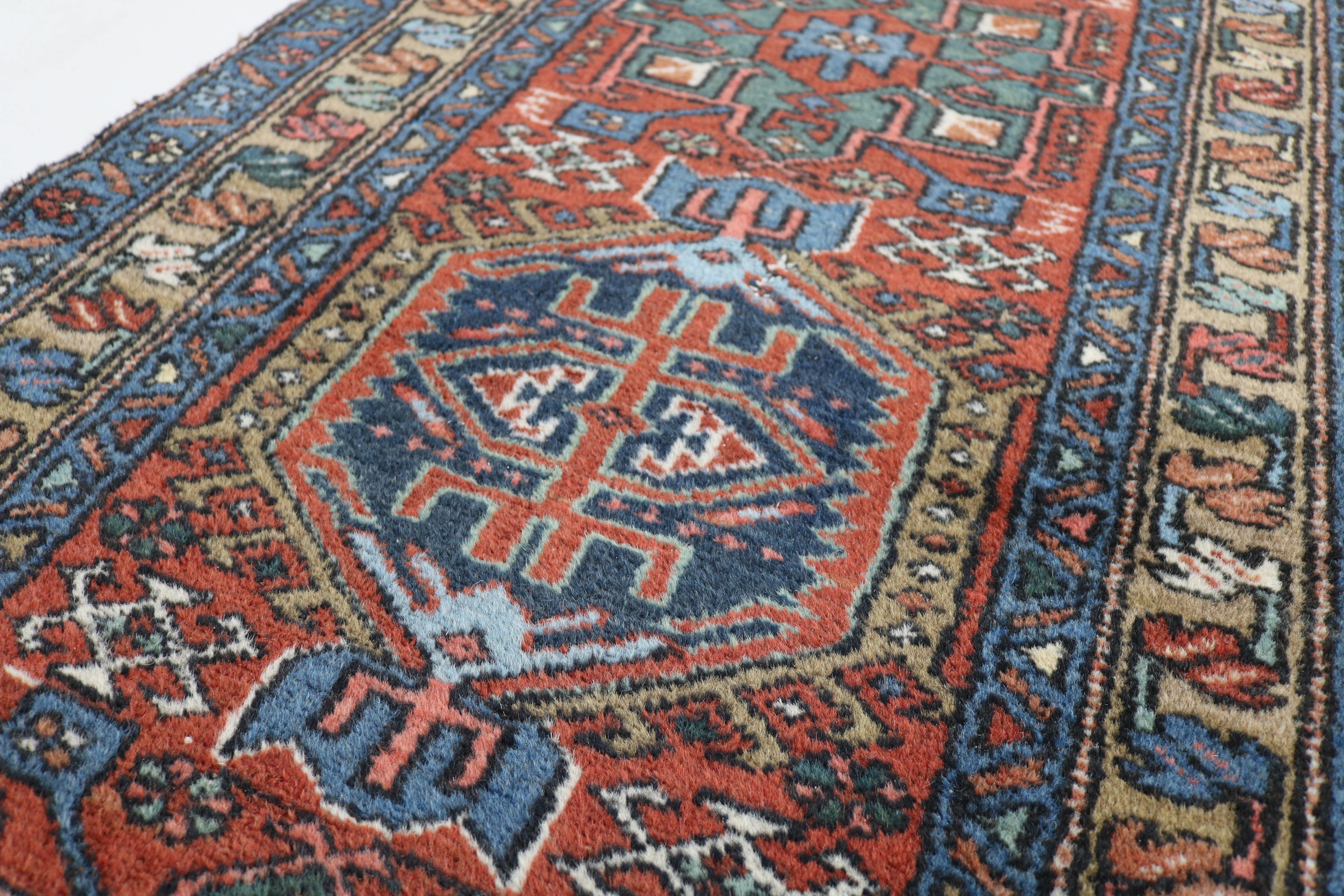Antique Persian Karaja Runner, 321 × 86 cm, Circa 1930