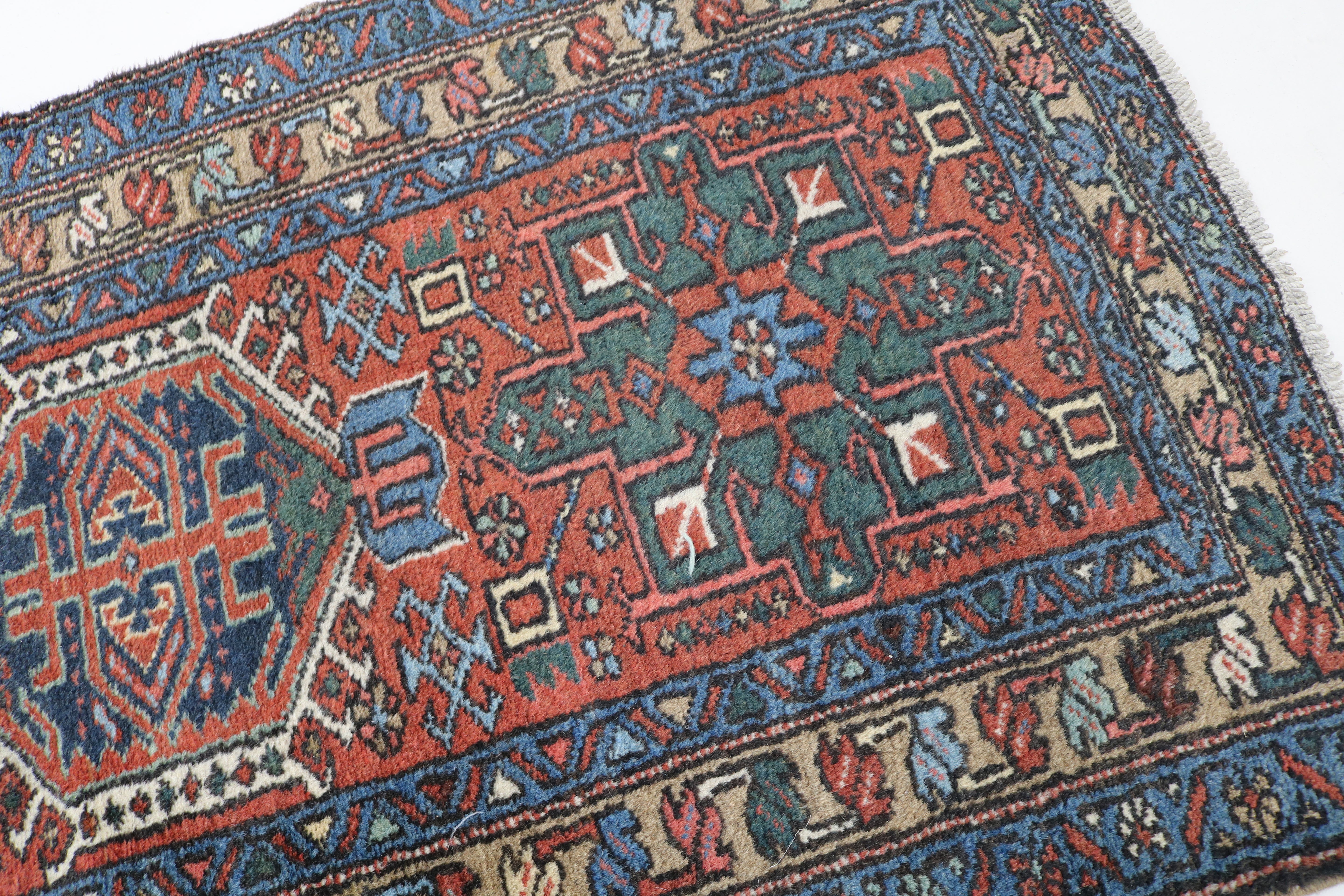 Antique Persian Karaja Runner, 321 × 86 cm, Circa 1930
