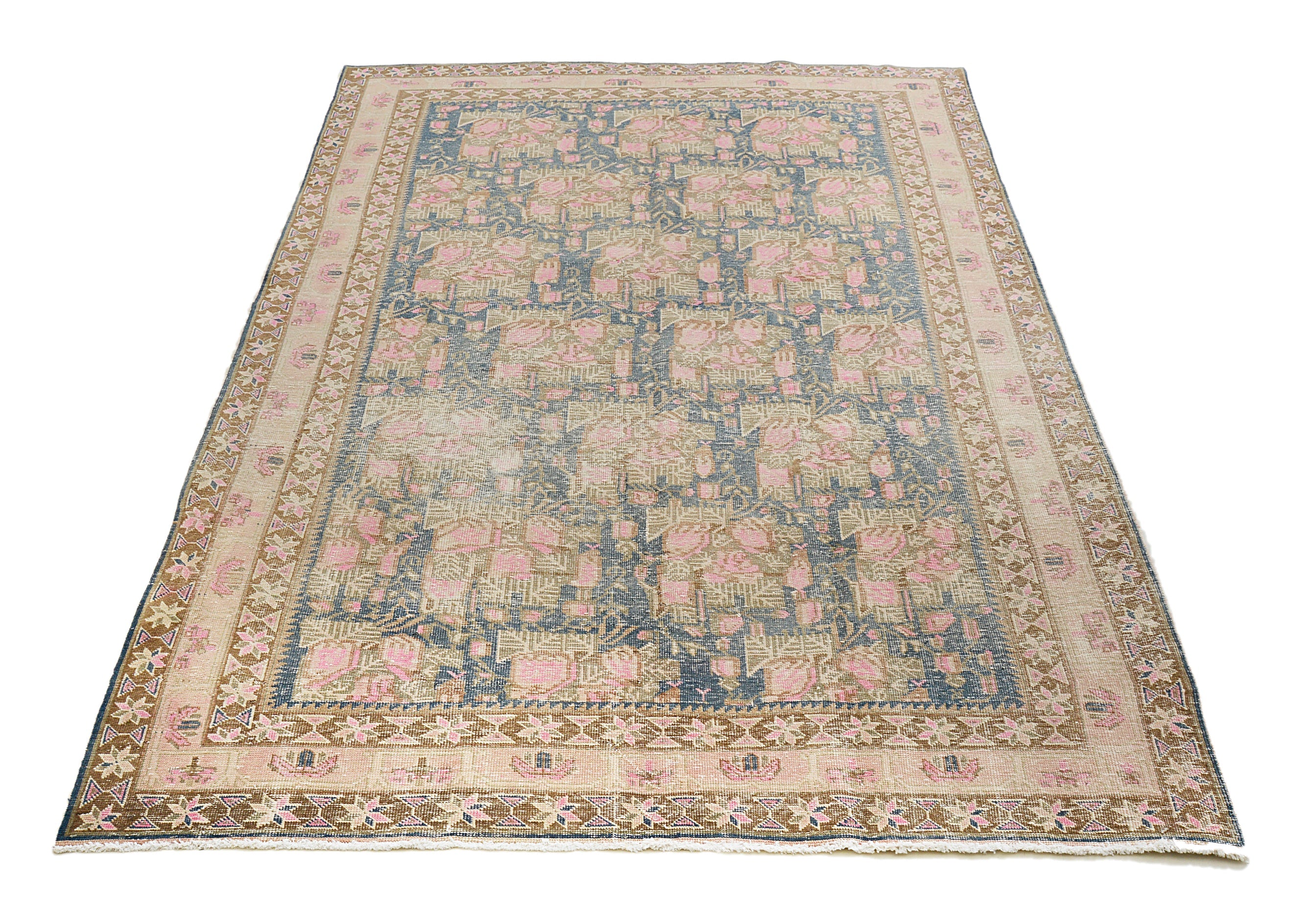 Vintage Persian Afshar rug 295x195 cm handwoven in Iran, circa 1940
