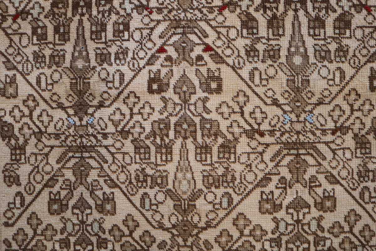 Detailed field showing geometric motifs arranged in a balanced composition