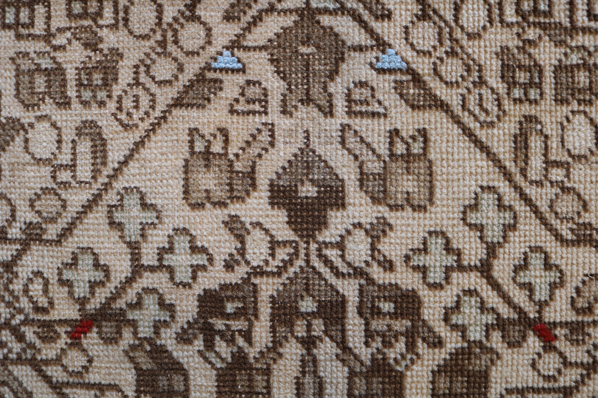 Close-up of central field with intricate tribal geometric designs