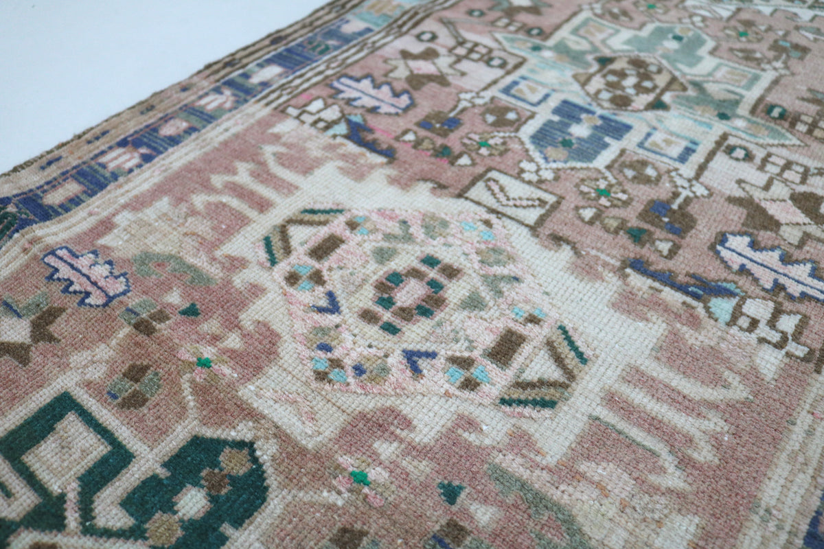 Close view showing intricate geometric motifs and decorative border details
