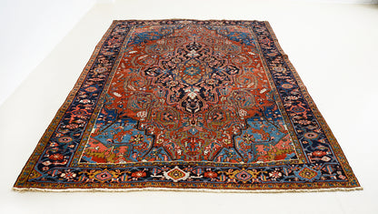 Antique Persian Heriz Carpet, 280 × 216 cm, Circa 1900