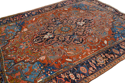 Antique Persian Heriz Carpet, 280 × 216 cm, Circa 1900