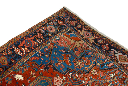 Antique Persian Heriz Carpet, 280 × 216 cm, Circa 1900