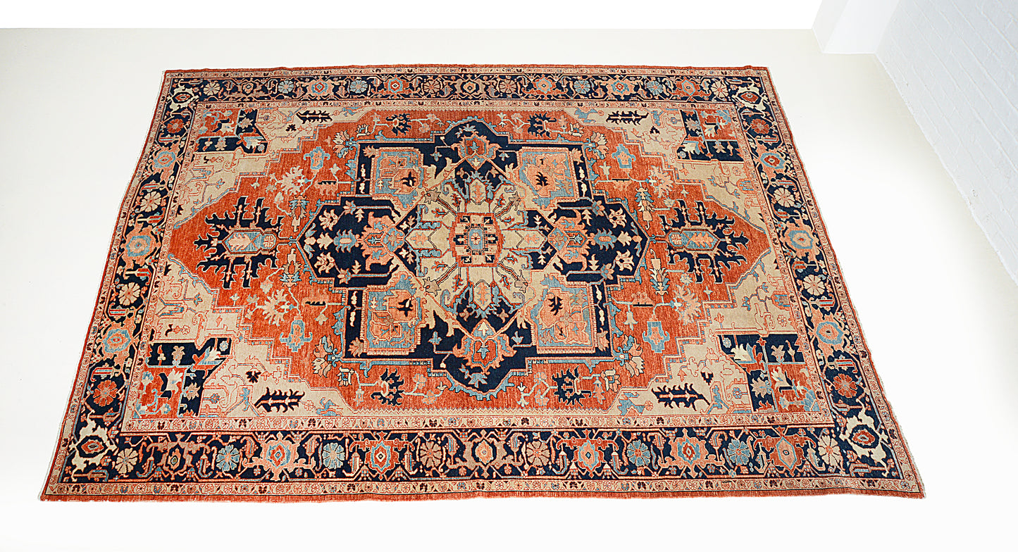Antique Persian Heriz Serapi Carpet, 355 × 271 cm, Circa 1900
