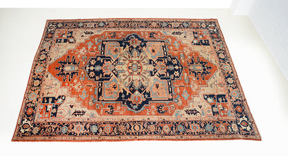 Antique Persian Heriz Serapi Carpet, 355 × 271 cm, Circa 1900