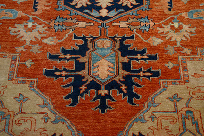 Antique Persian Heriz Serapi Carpet, 355 × 271 cm, Circa 1900
