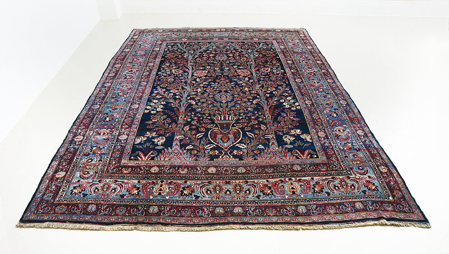 Antique Persian Mashhad Carpet, 360 × 255 cm, Circa 1915