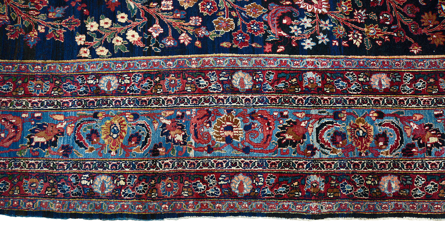 Antique Persian Mashhad Carpet, 360 × 255 cm, Circa 1915