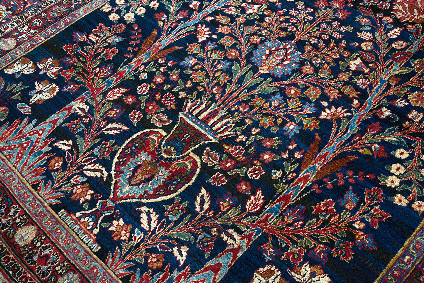 Antique Persian Mashhad Carpet, 360 × 255 cm, Circa 1915
