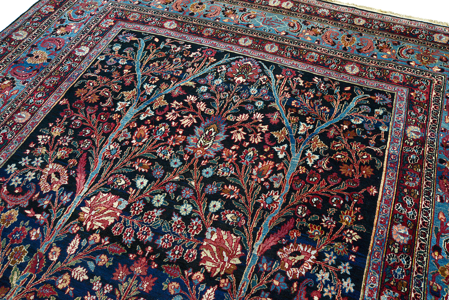 Antique Persian Mashhad Carpet, 360 × 255 cm, Circa 1915