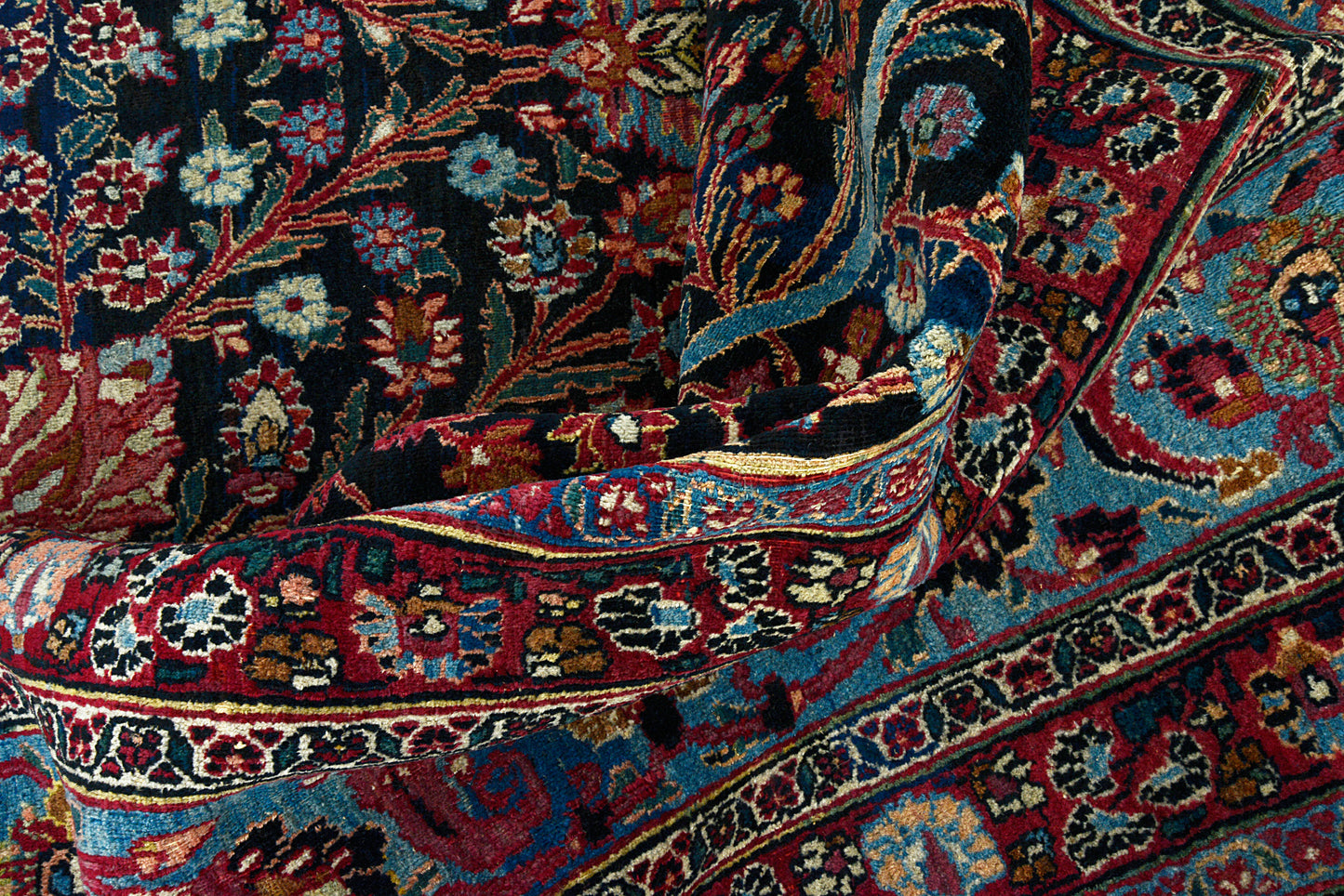 Antique Persian Mashhad Carpet, 360 × 255 cm, Circa 1915