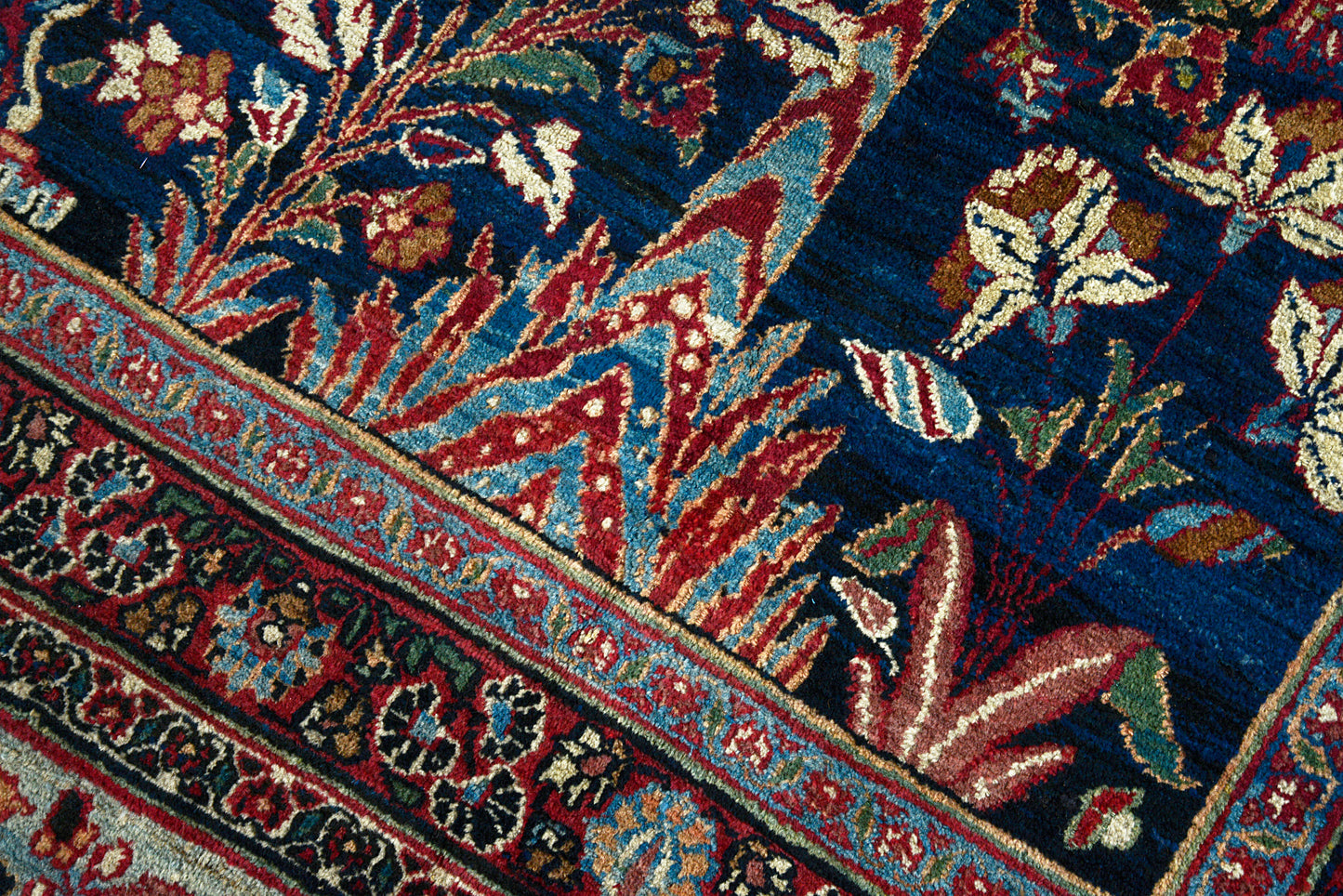 Antique Persian Mashhad Carpet, 360 × 255 cm, Circa 1915
